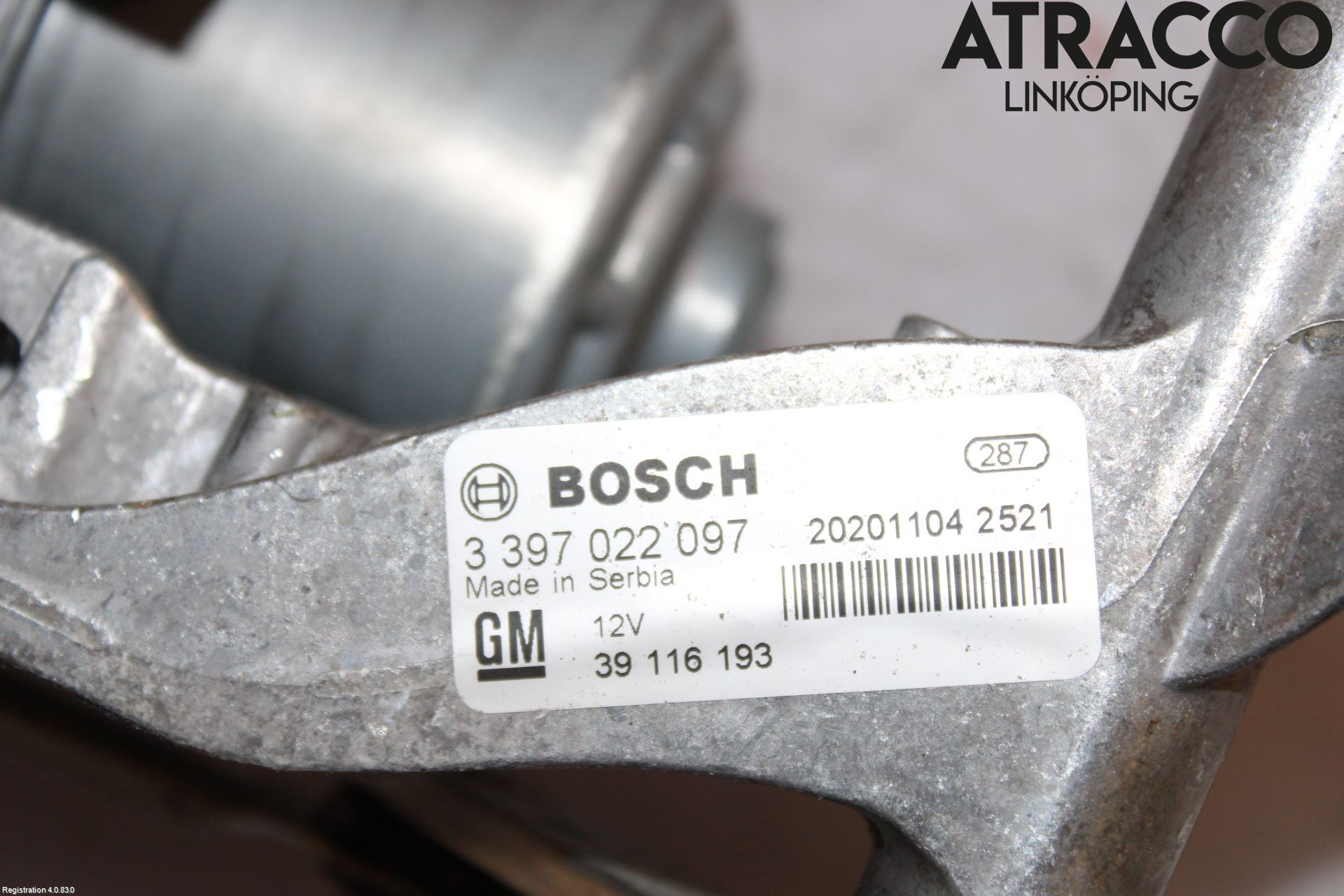 Opel ASTRA K 16-22 Torkarmotor Vindruta