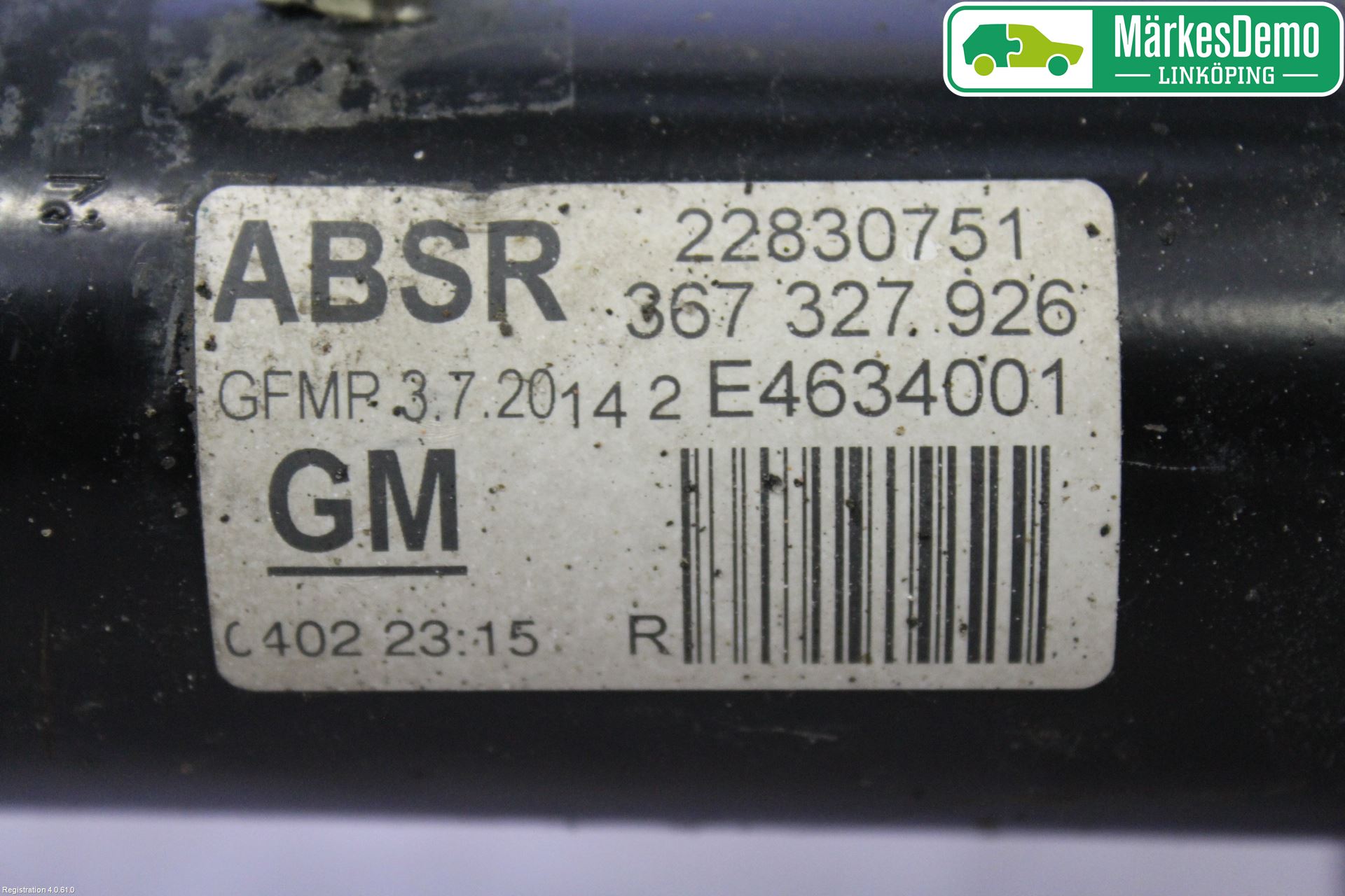 Opel INSIGNIA 09-16 Fjäderben Fram Höger