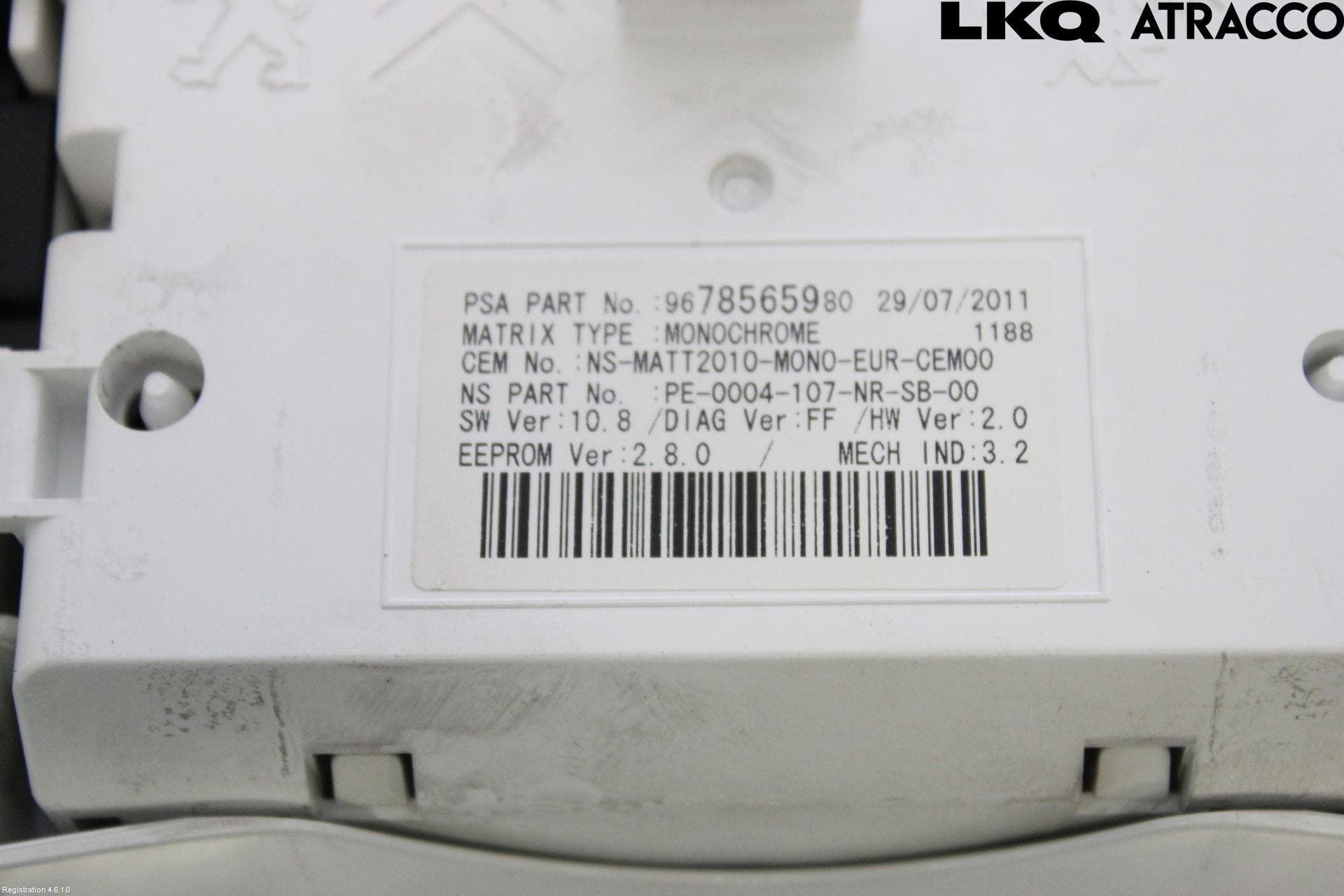 Peugeot 508 11-18 Instrument Komb