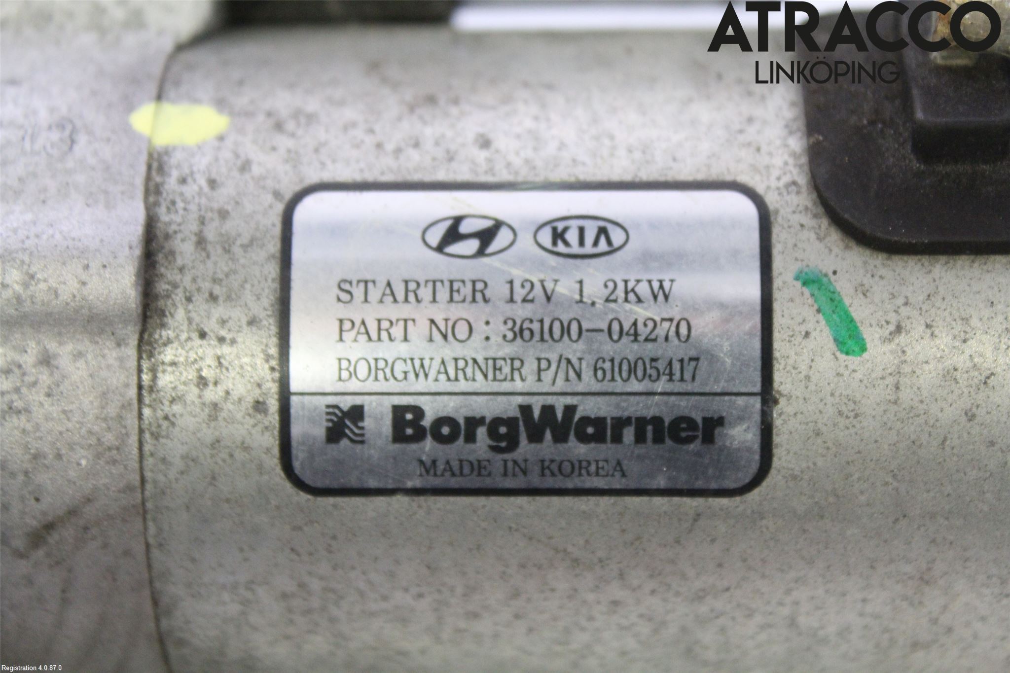 Kia STONIC 18->> Startmotor