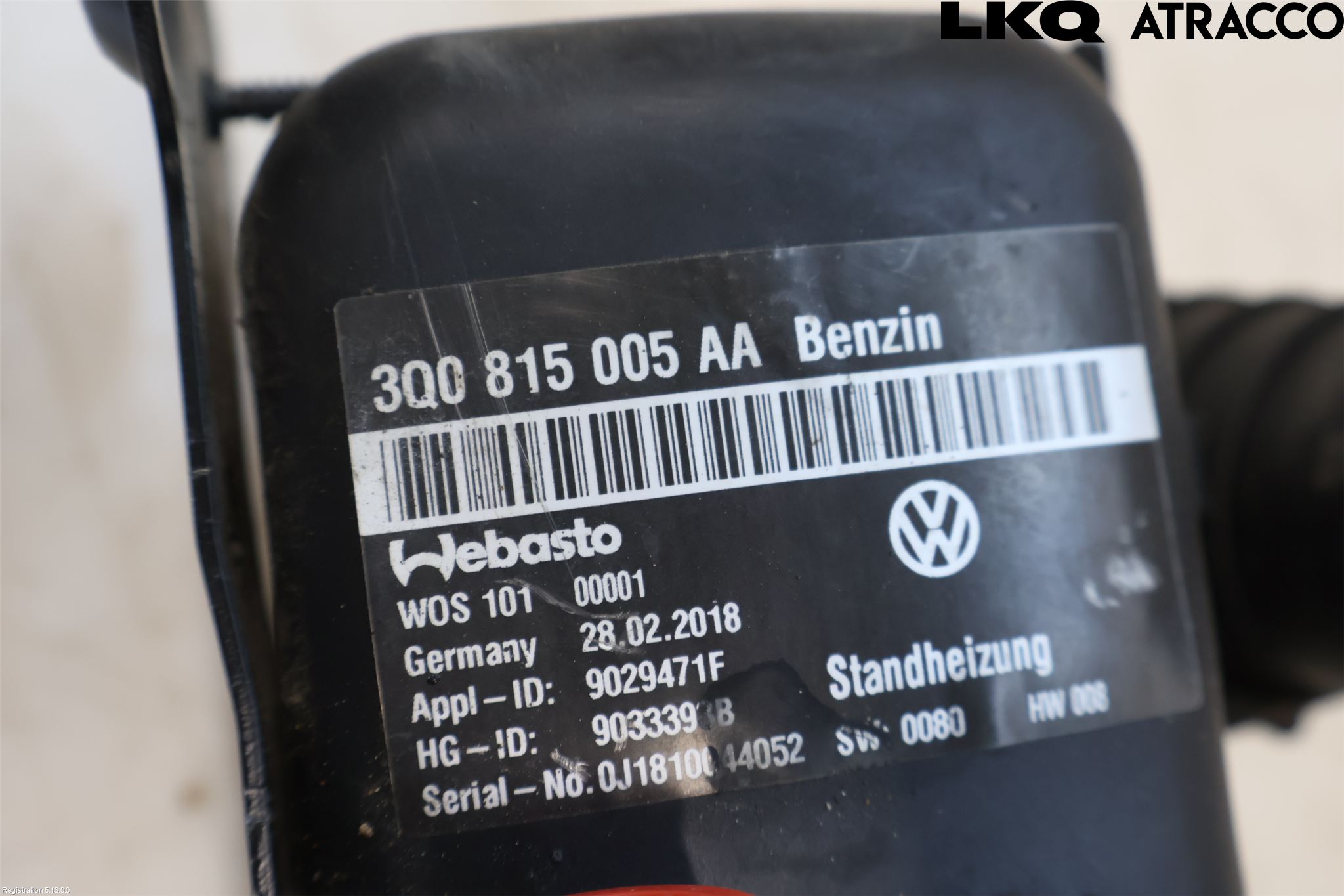 Volkswagen VW PASSAT 15-19 Bensinvärmare