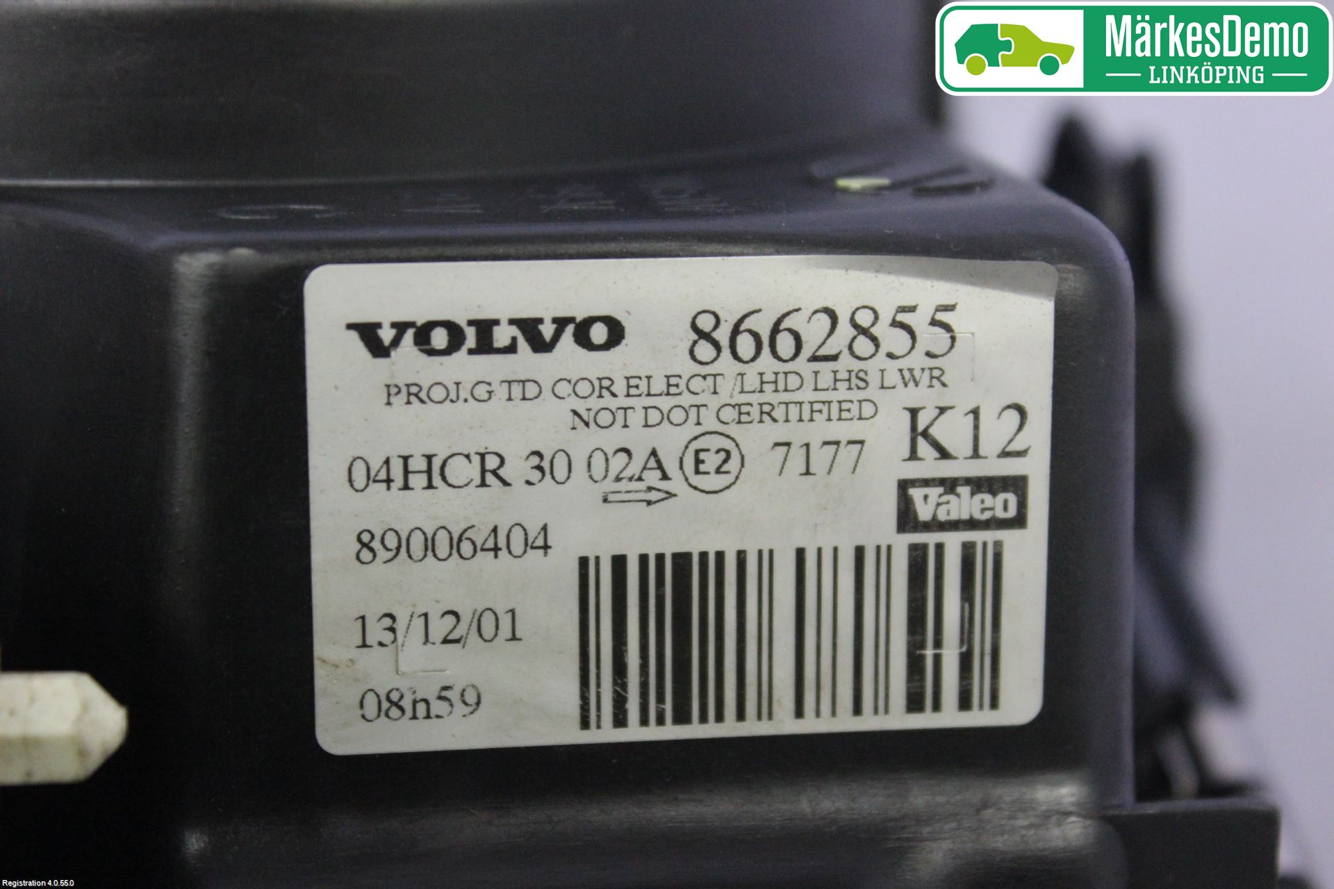 Volvo S80 99-03 Strålkastare Vänster