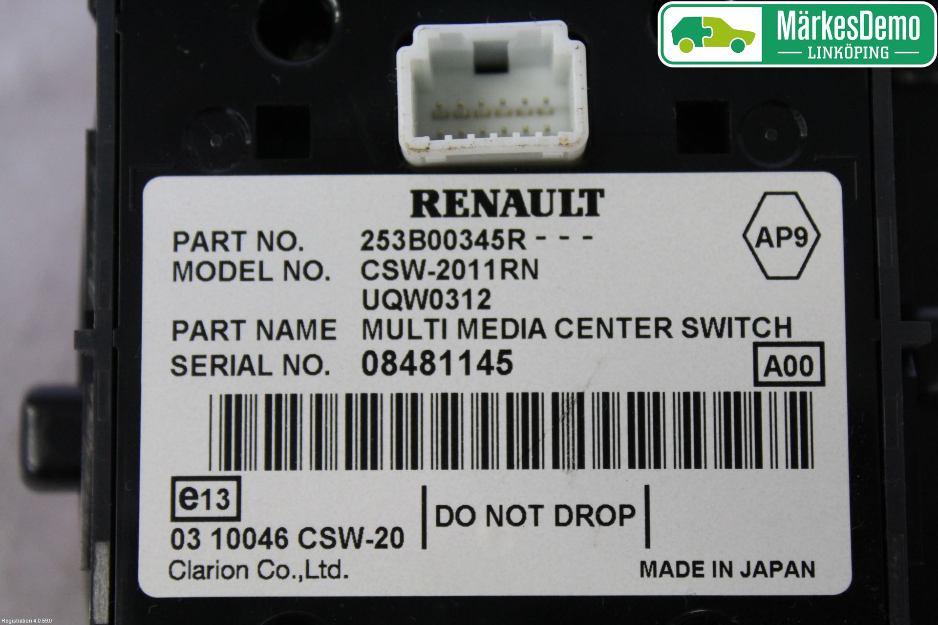 Renault LAGUNA III 11-15 Strömställare Färddator