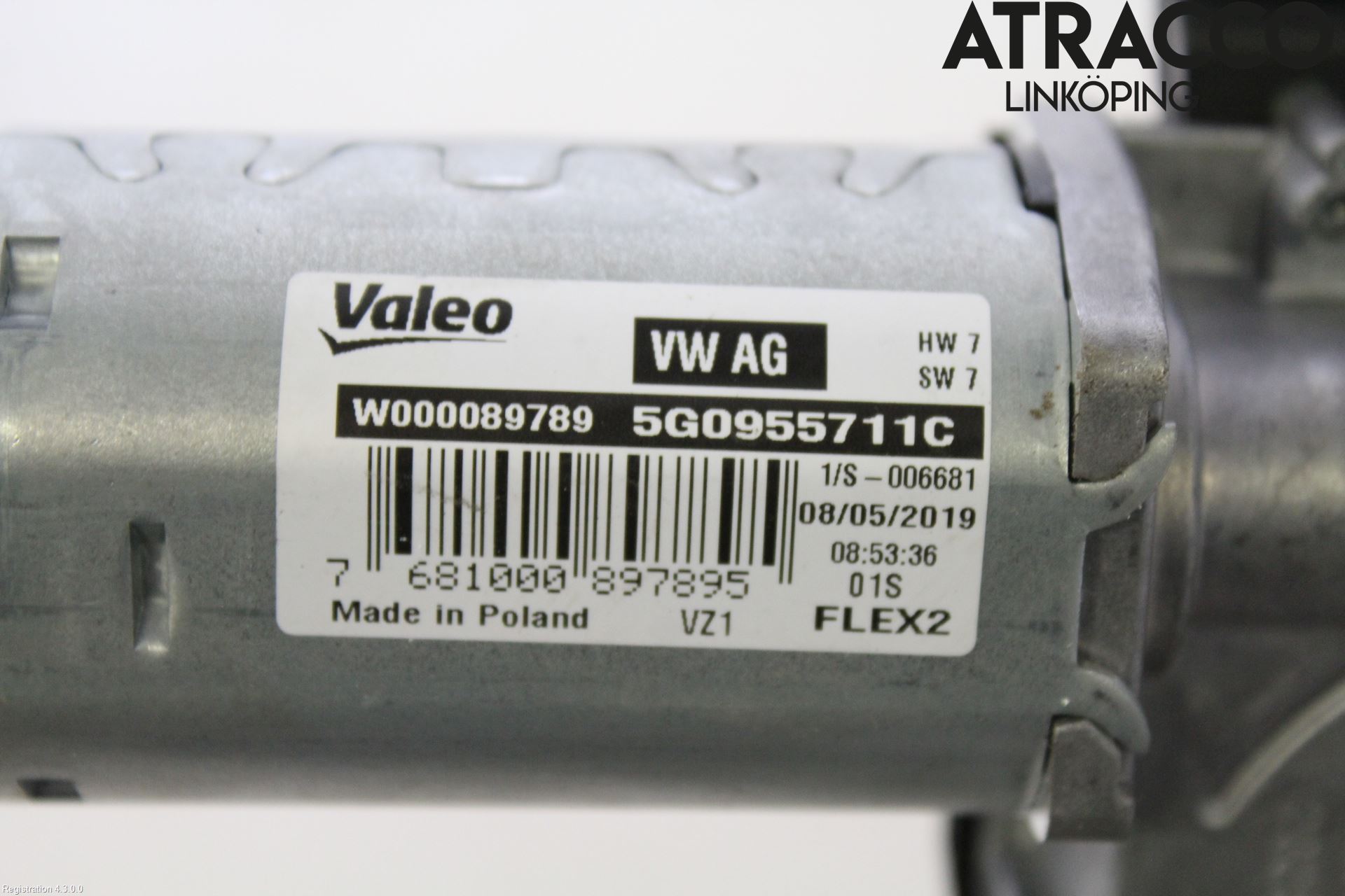 Volkswagen VW PASSAT 15-19 Torkarmotor Baklucka