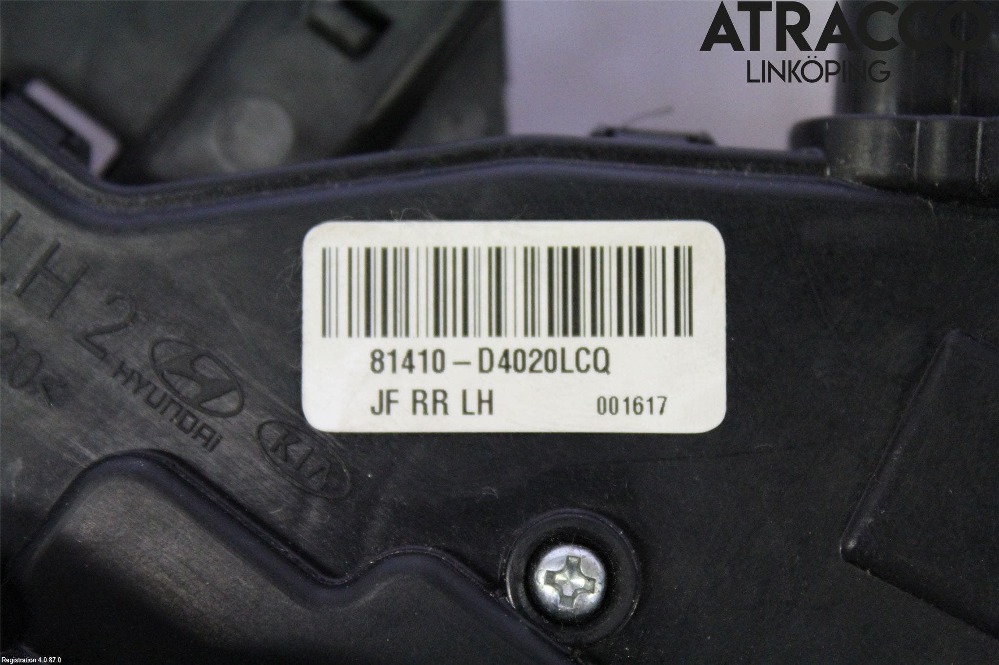 Kia OPTIMA 16-20 Låskista-Dörrlås