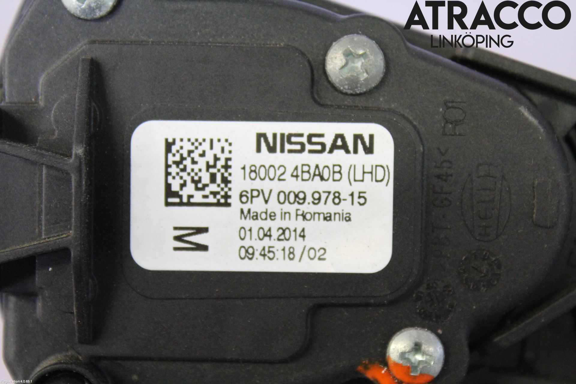 Nissan QASHQAI 14-17 Gaspedal