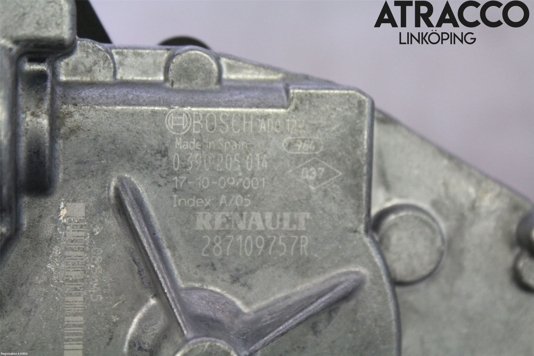 Renault MEGANE IV 16-23 Torkarmotor Baklucka