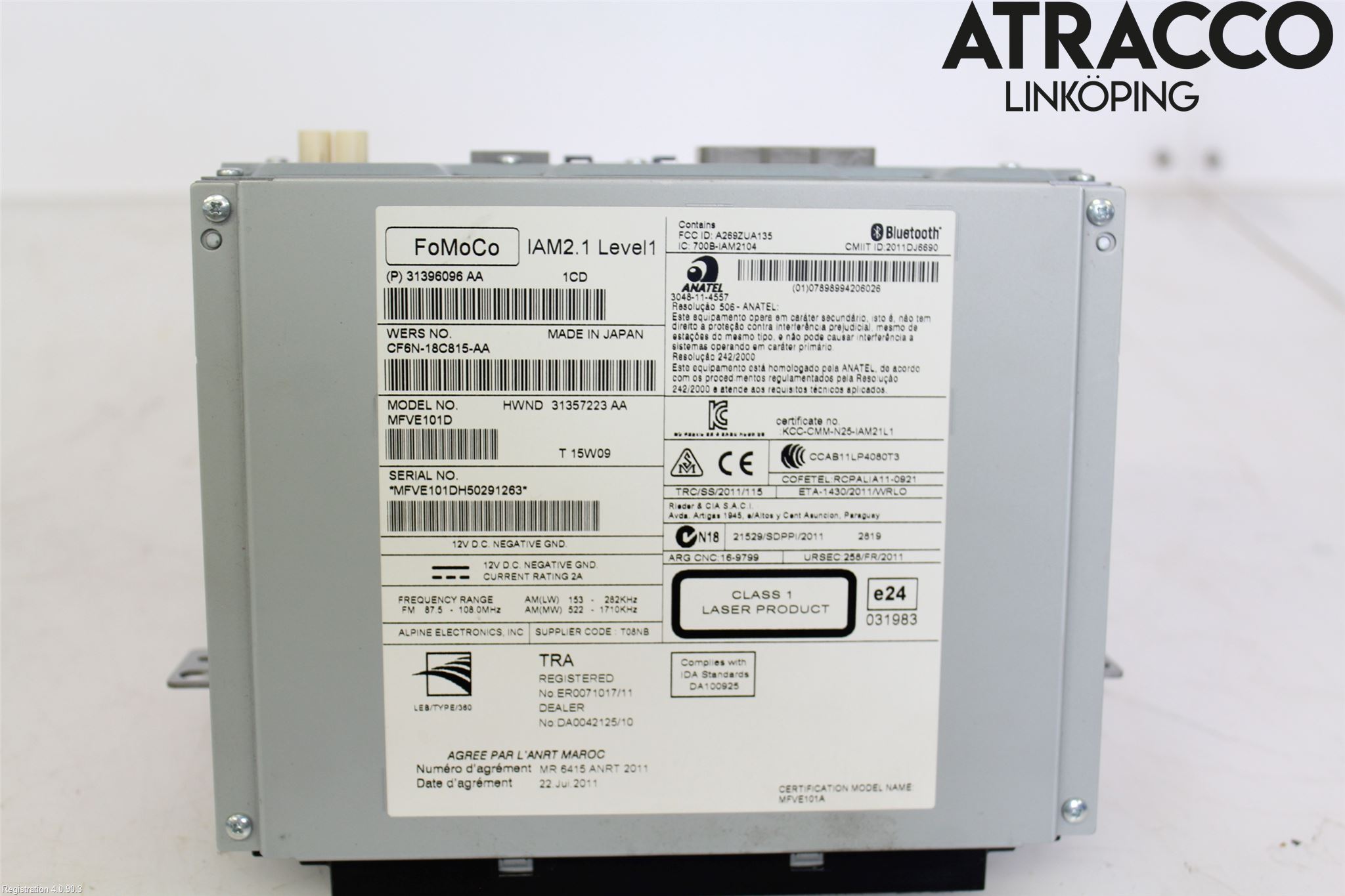 Volvo V40 12-19 Cd Radio - Multimediapanel