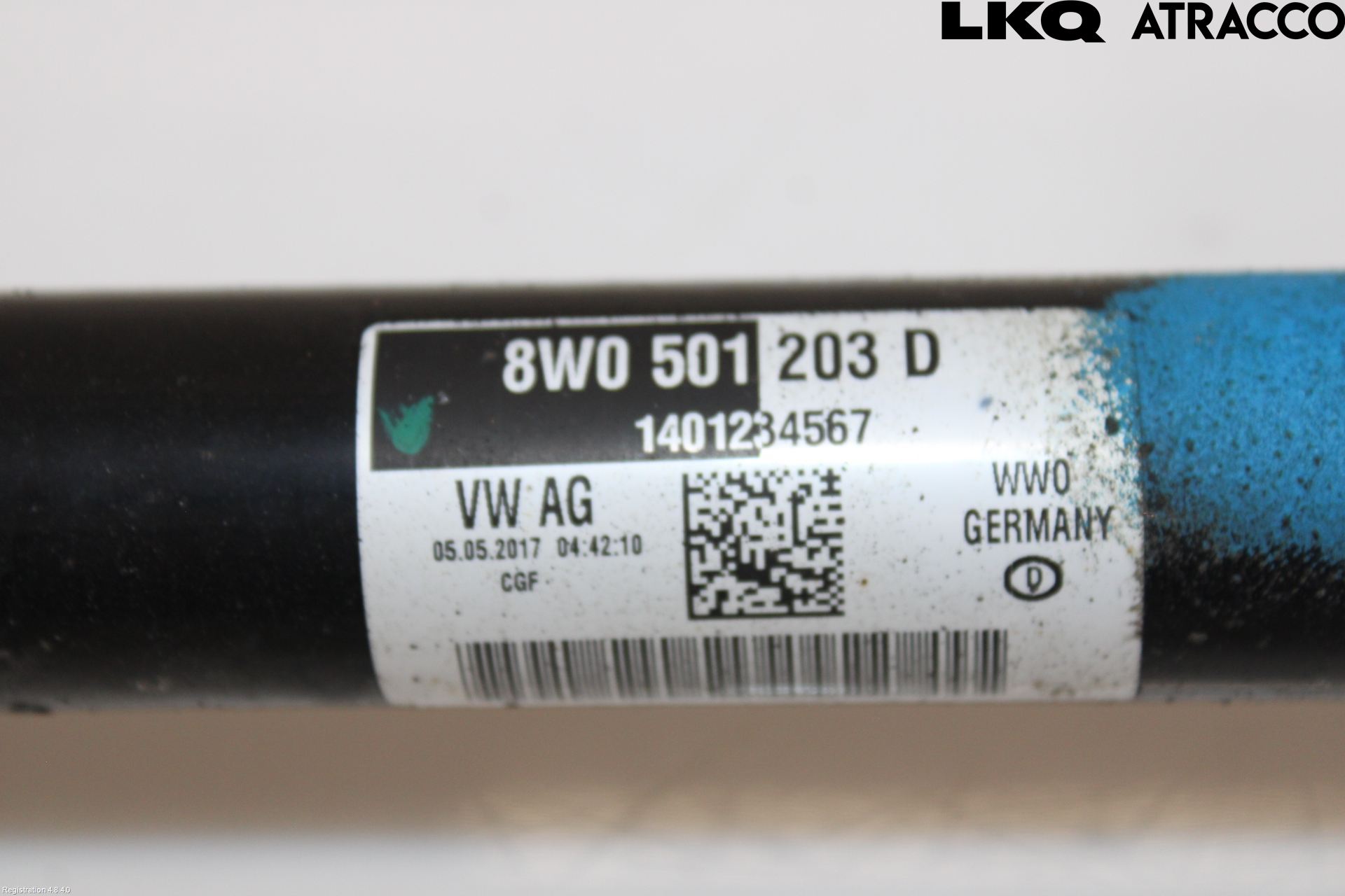Audi A4/S4 B9 16-19 Drivaxel Bak Höger