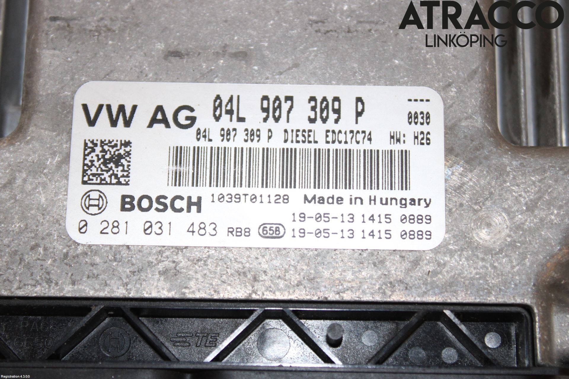 Volkswagen VW PASSAT 15-19 Styrenhet Inspump Diesel