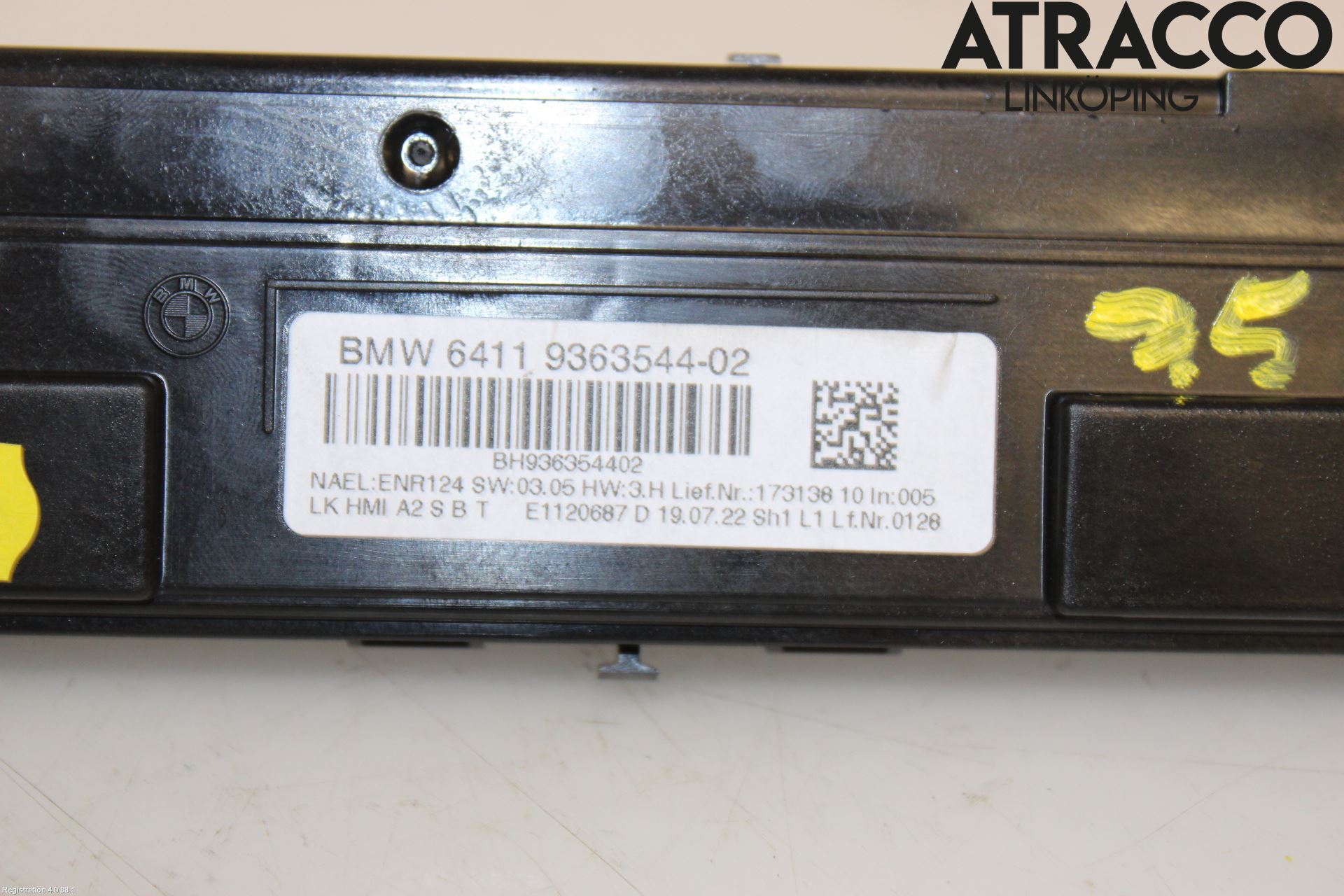 BMW 3 F30/F31/F80 12-19 Ac Styrenhet Ac Manöveren