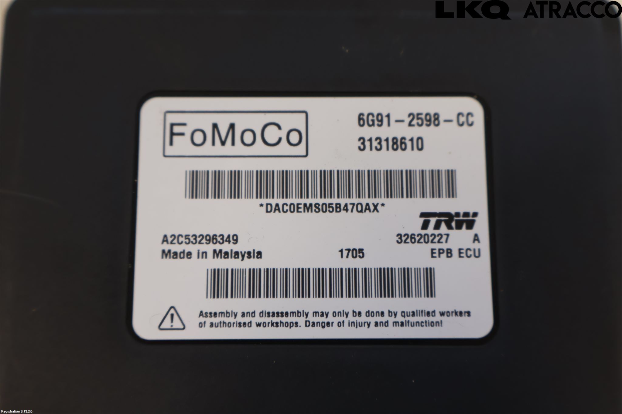 Volvo XC60 09-13 Styrenhet Parkbroms Epb