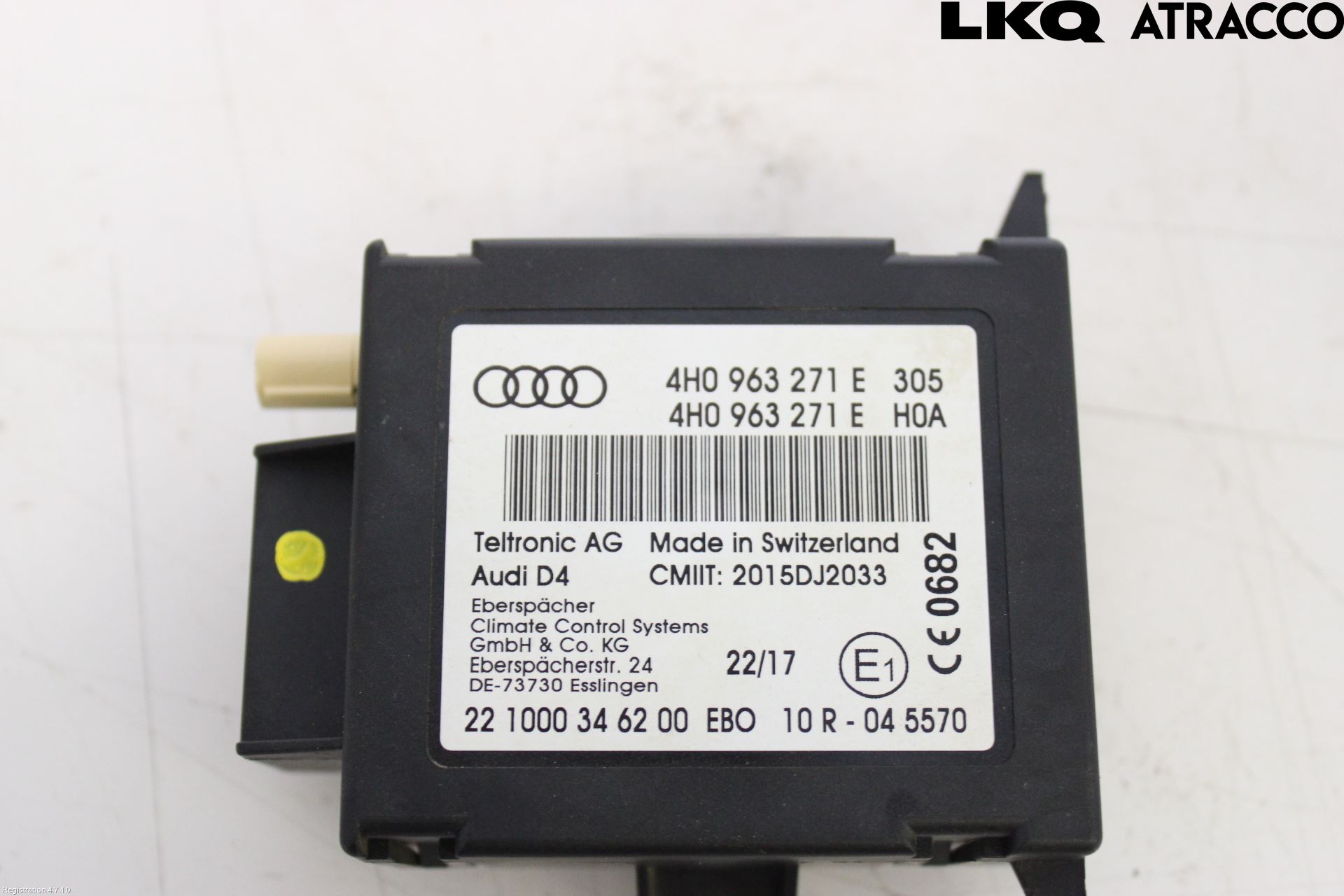 Audi Q7/SQ7 Styrenhet Bensin-Dieselvärmare