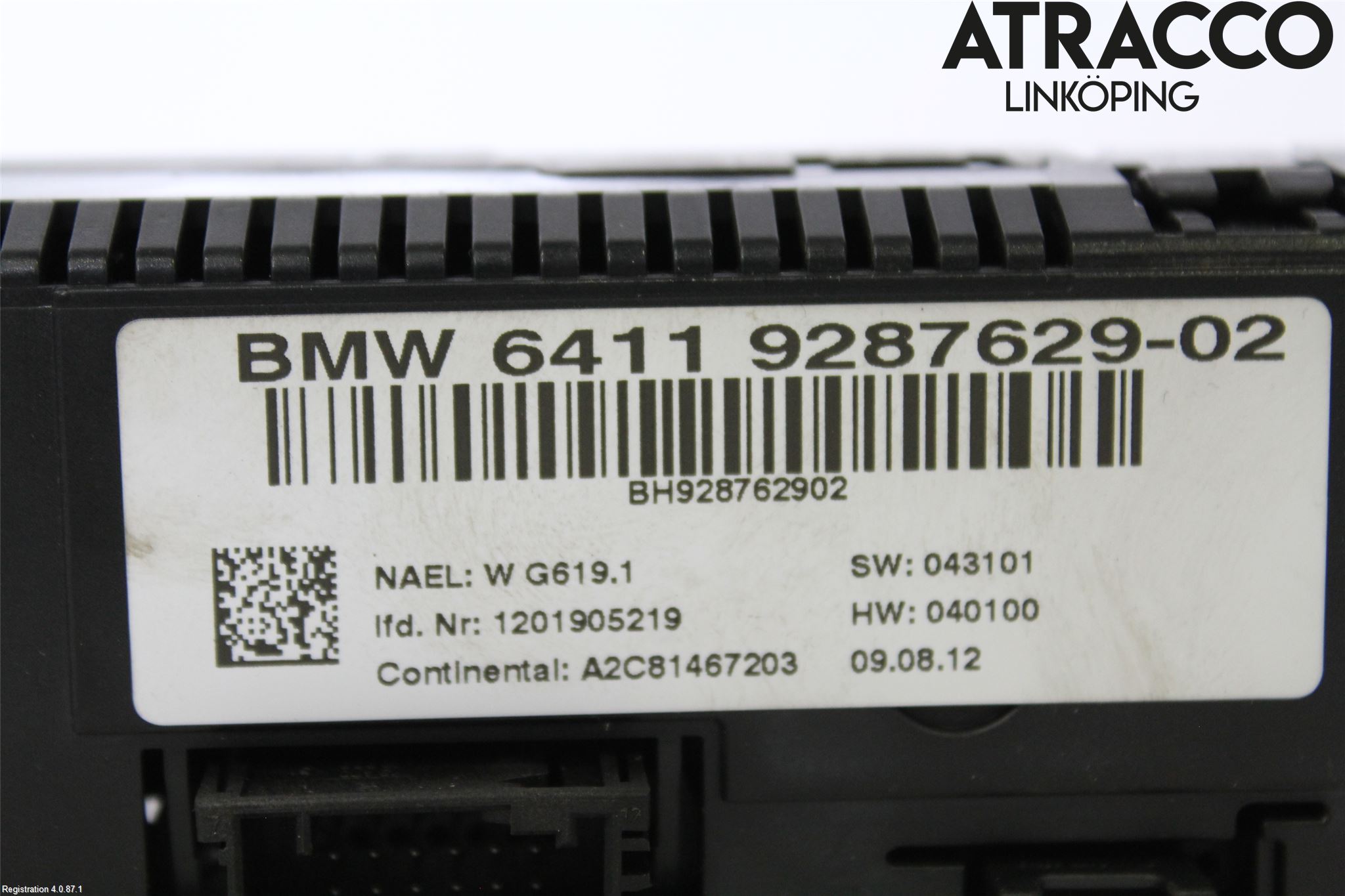 BMW X3 F25 10-17 Ac Styrenhet Ac Manöveren