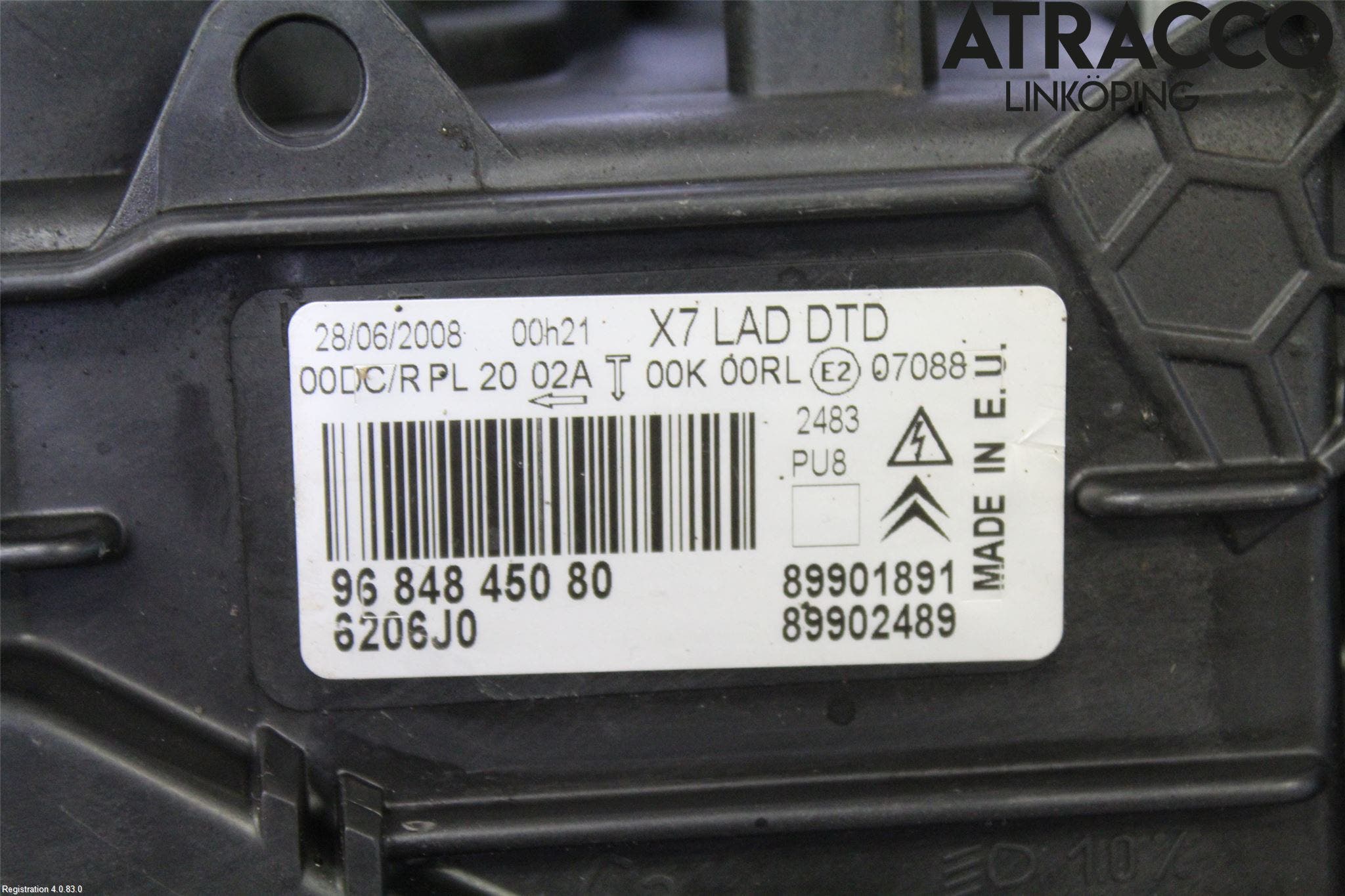 Citroen C5 08-17 Strålkastare Höger