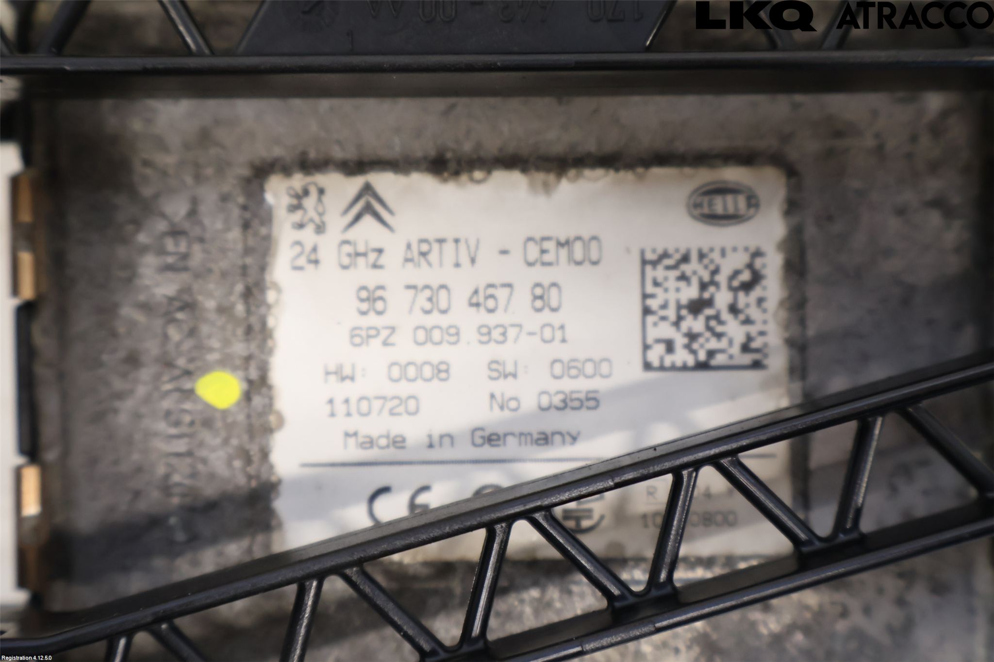 Peugeot 3008 09-16 Sensor Aktivt Kollisionsskydd