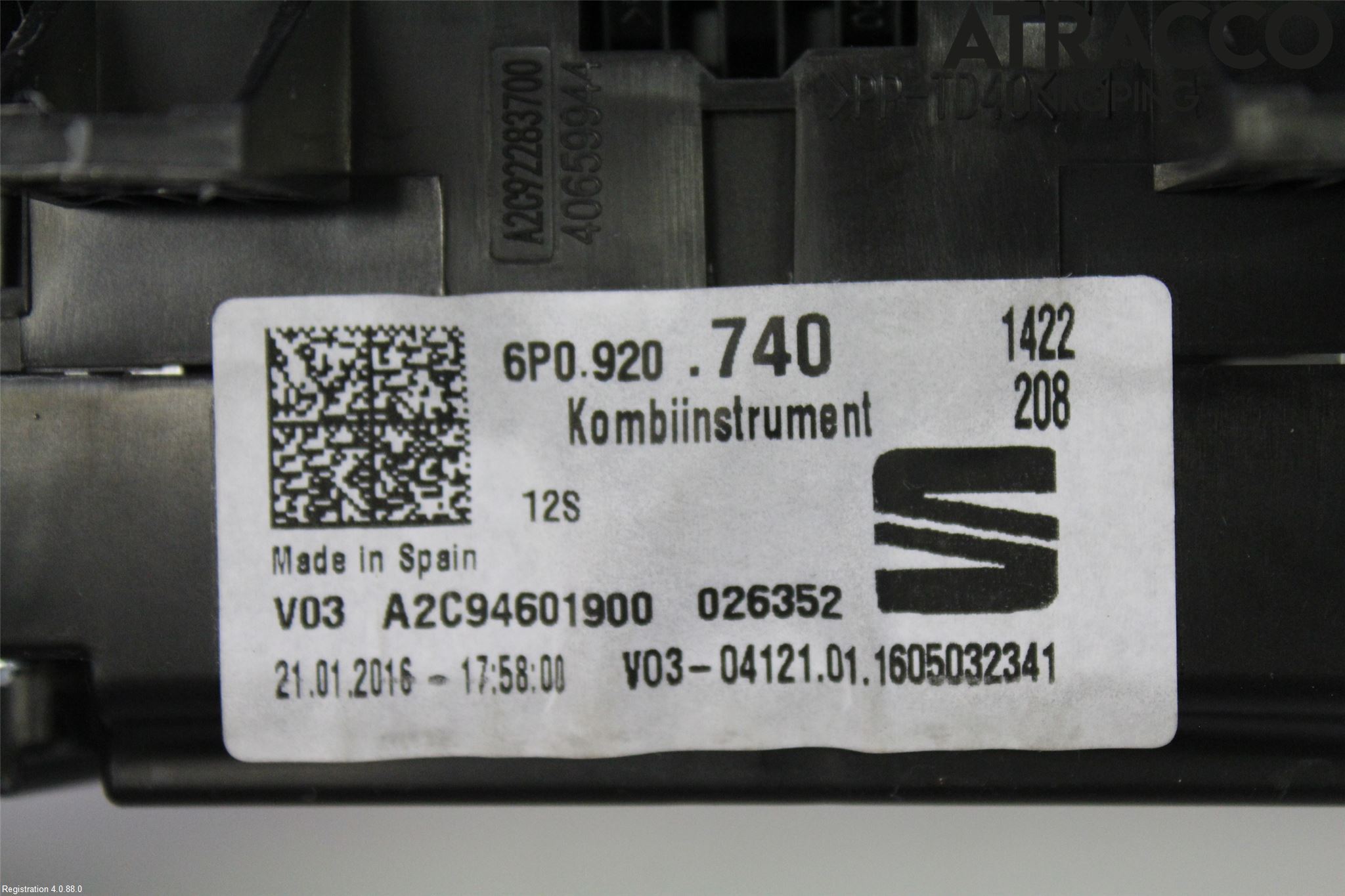 Seat IBIZA IV 08-16 Instrument Komb