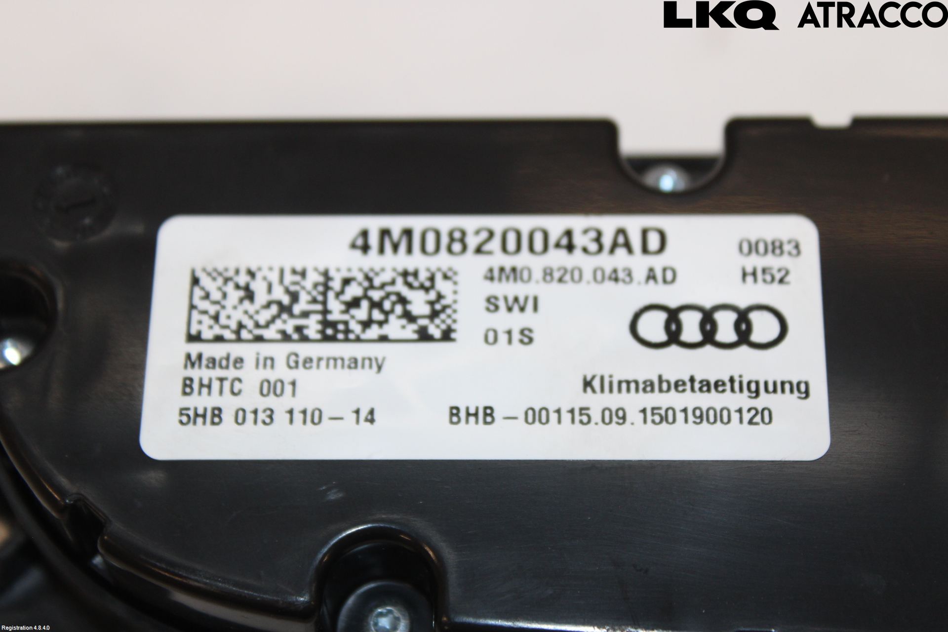 Audi Q7/SQ7 Ac Styrenhet Ac Manöveren