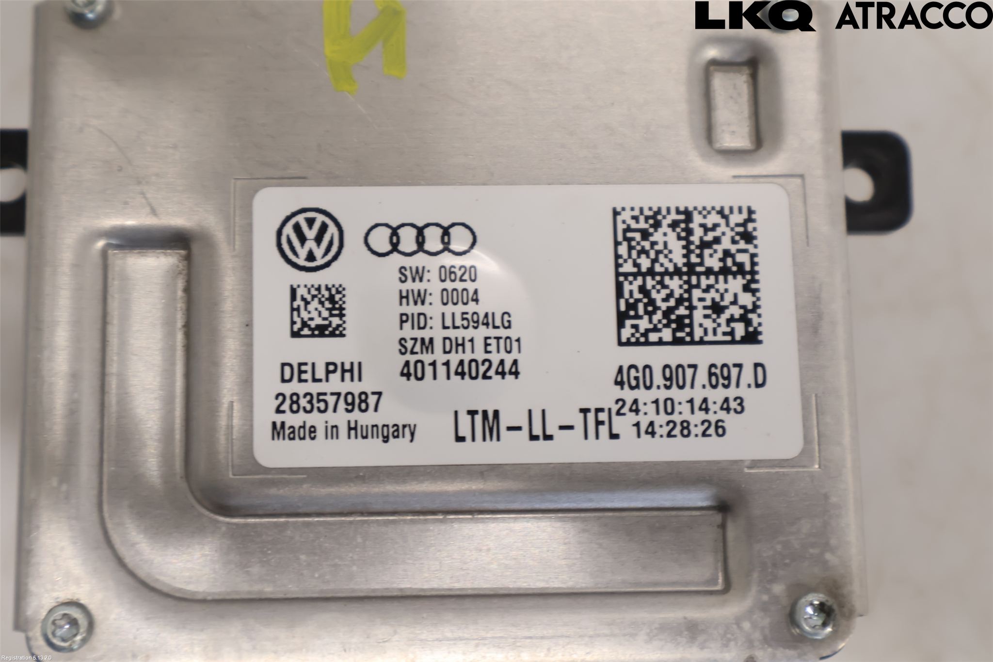 Audi A4 12-15 Styrenhet Strålkastare