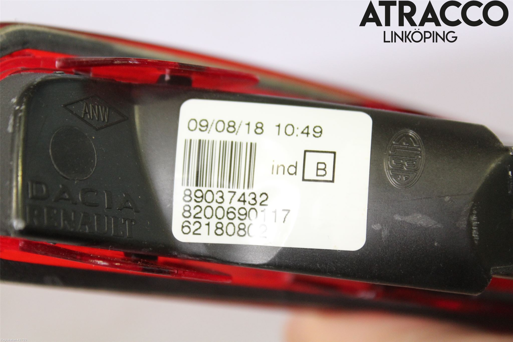 Dacia DOKKER 13- Bromsljus Bakruta