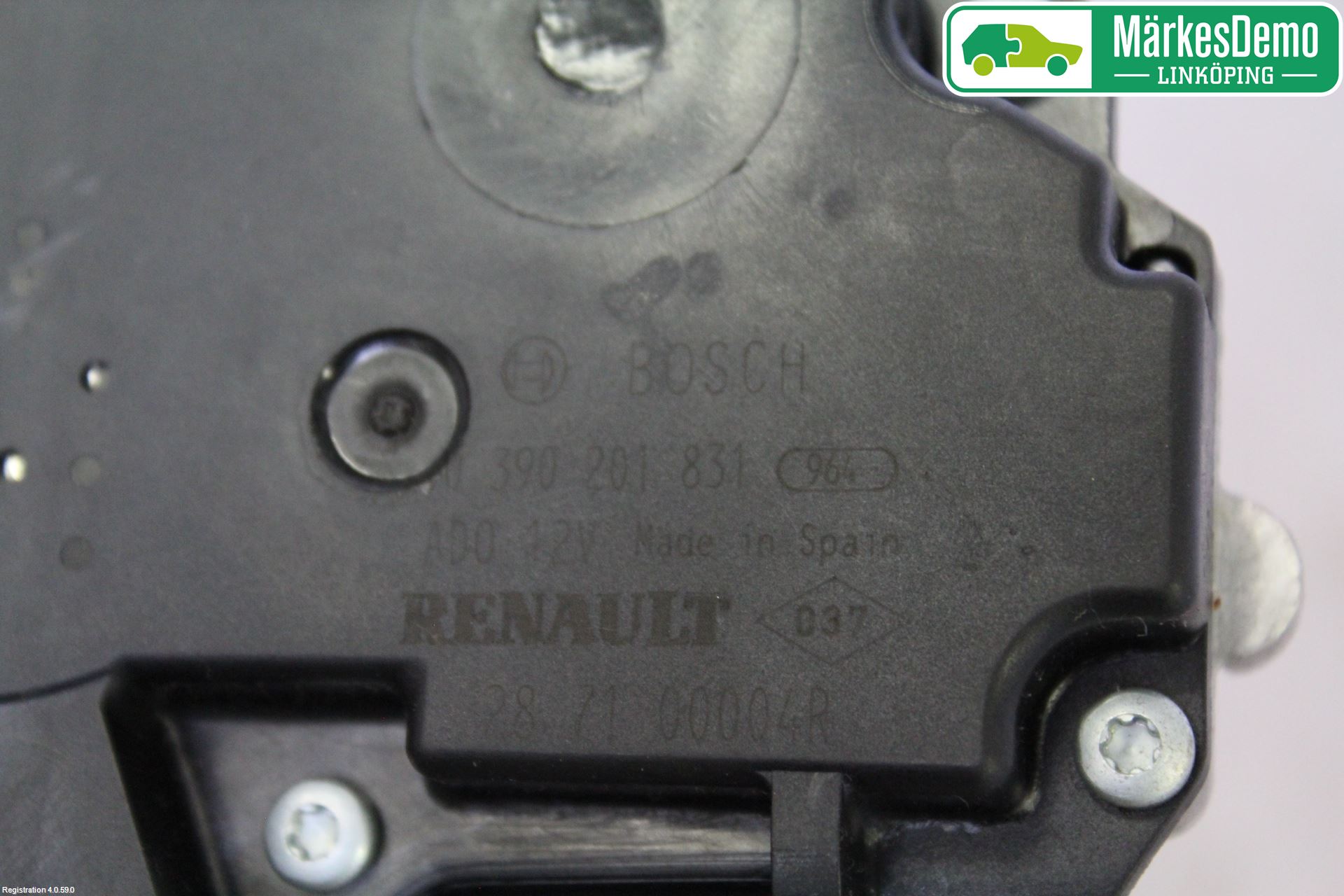 Renault LAGUNA III 11-15 Torkarmotor Baklucka