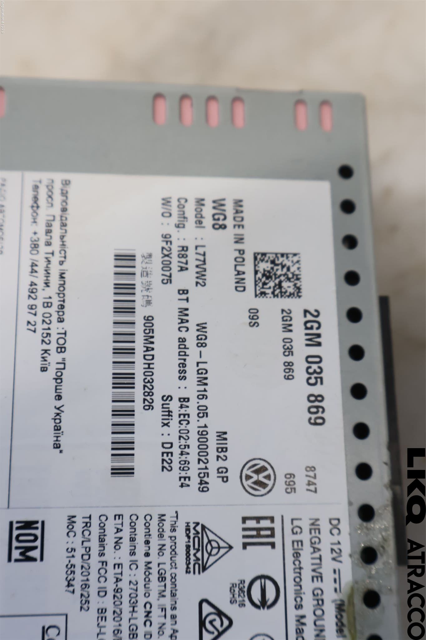 Volkswagen VW T-CROSS 19- Cd Radio - Multimediapanel