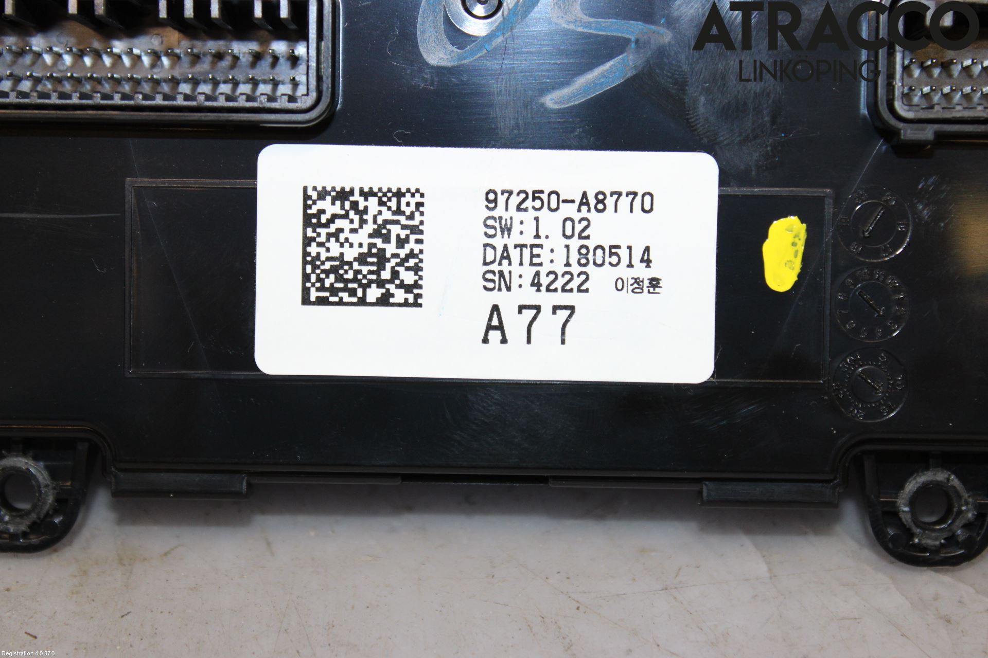 Kia OPTIMA 16-20 Ac Styrenhet Ac Manöveren