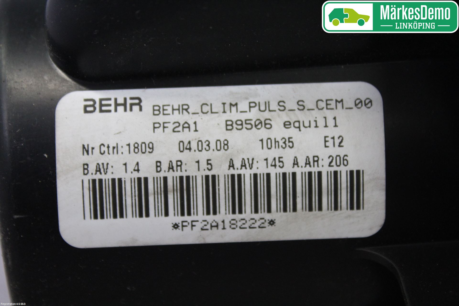 Peugeot 307     05-08 Värmefläkt