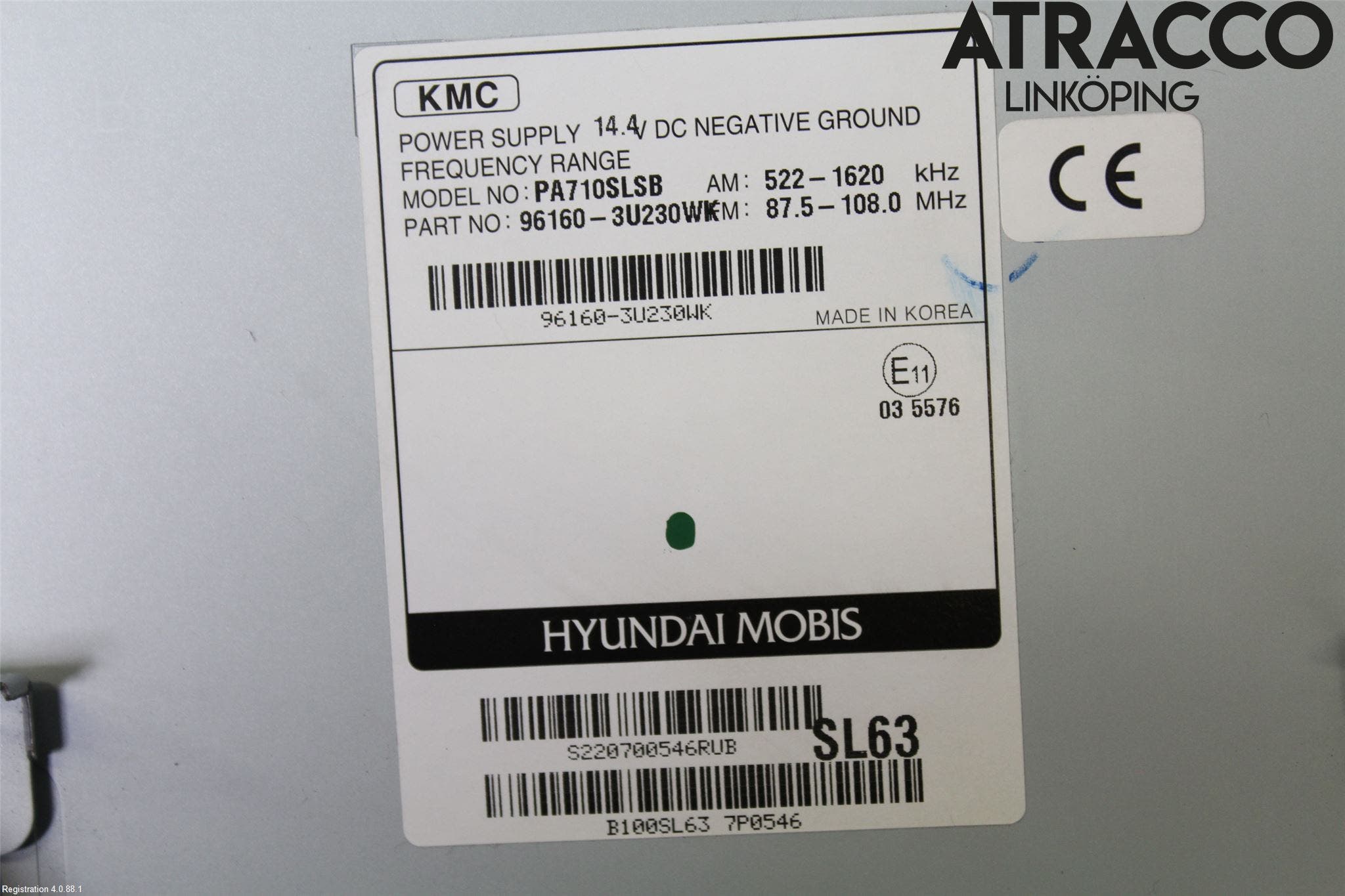 Kia SPORTAGE (SL) 11-15 Cd Radio - Multimediapanel