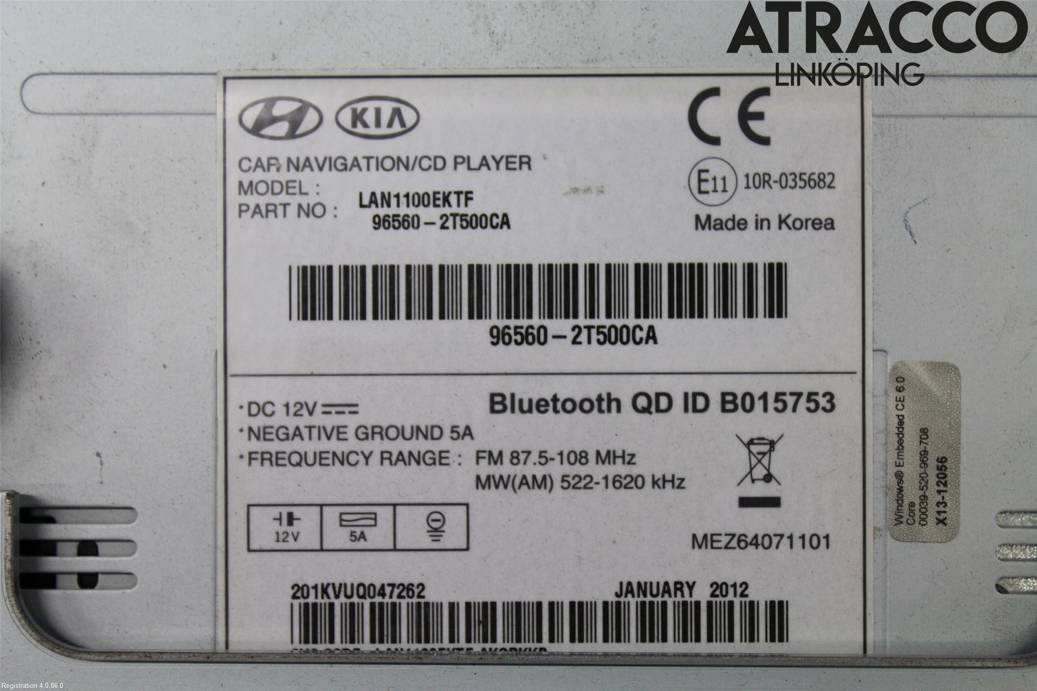 Kia OPTIMA 00-15 Cd Radio - Multimediapanel