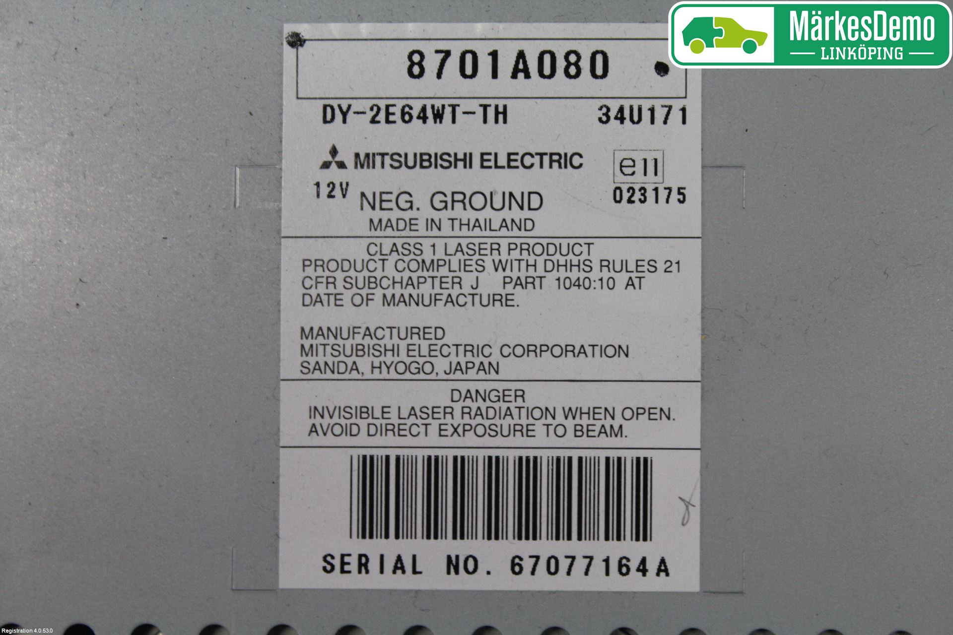 Mitsubishi GRANDIS Cd Radio - Multimediapanel