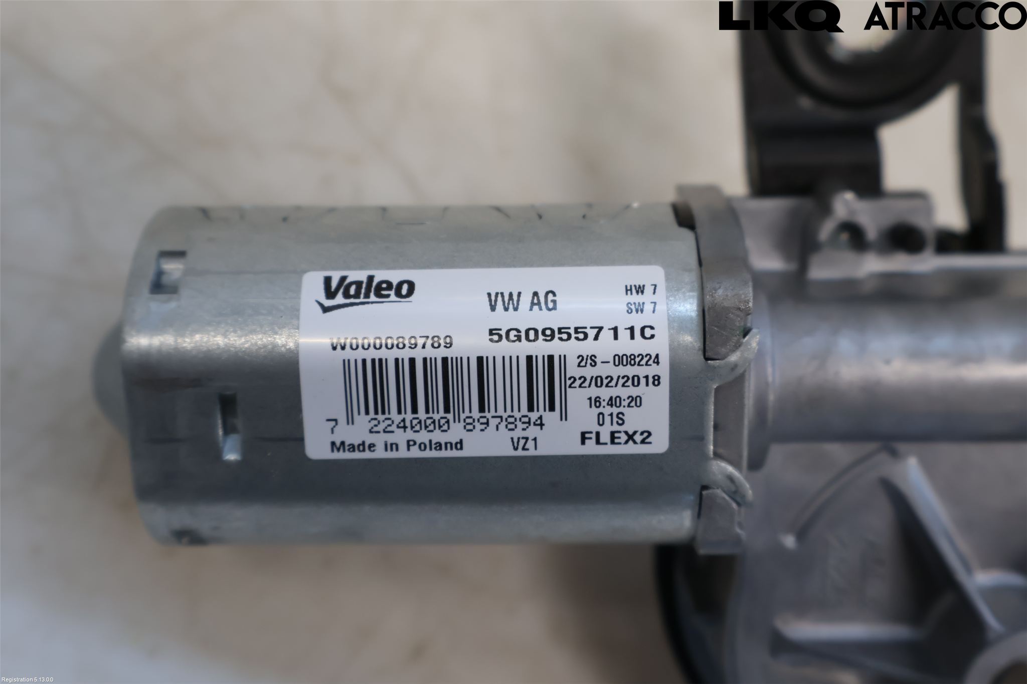 Volkswagen VW PASSAT 15-19 Torkarmotor Baklucka