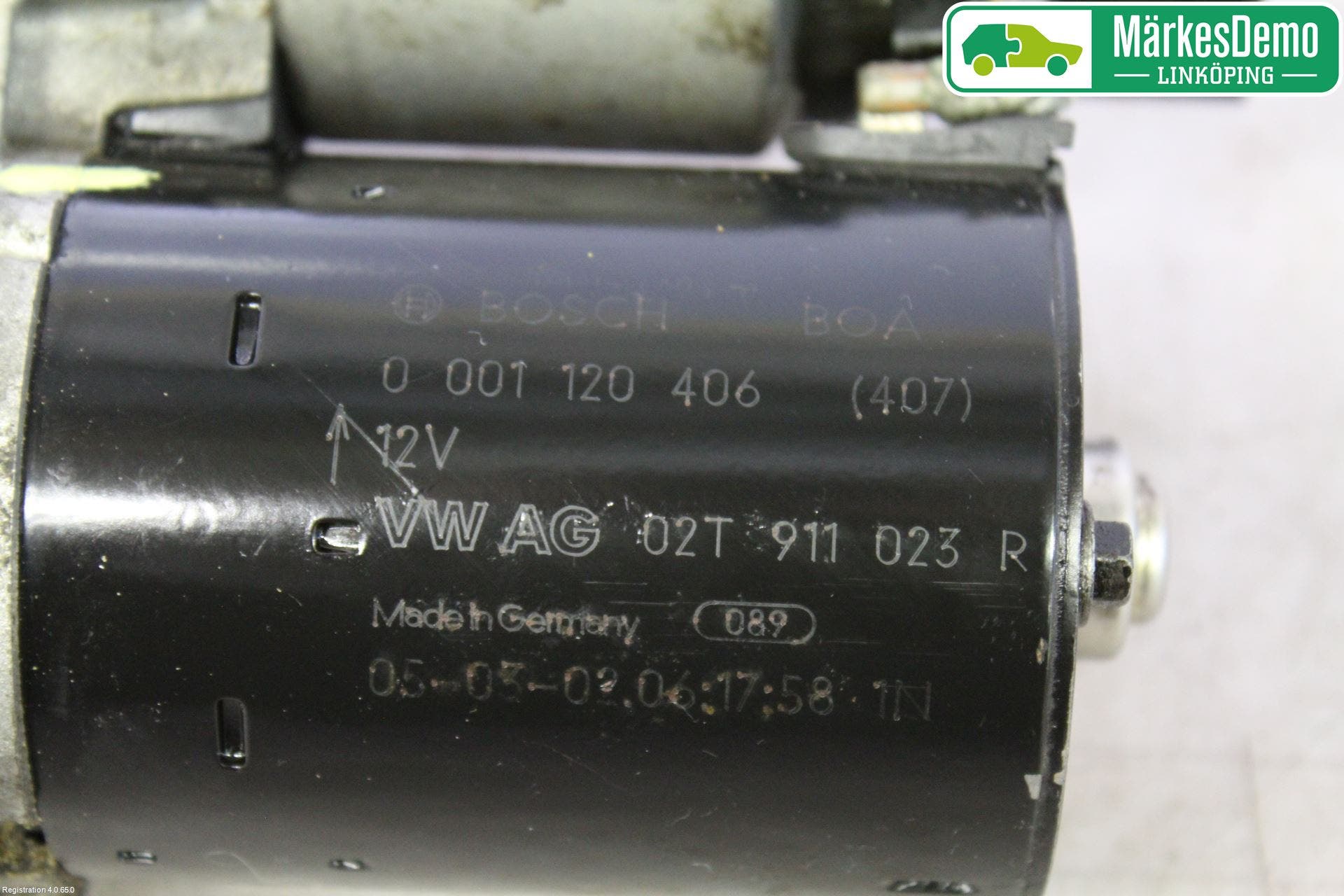 Volkswagen VW GOLF PLUS/CROSS GOLF 04-14 Startmotor