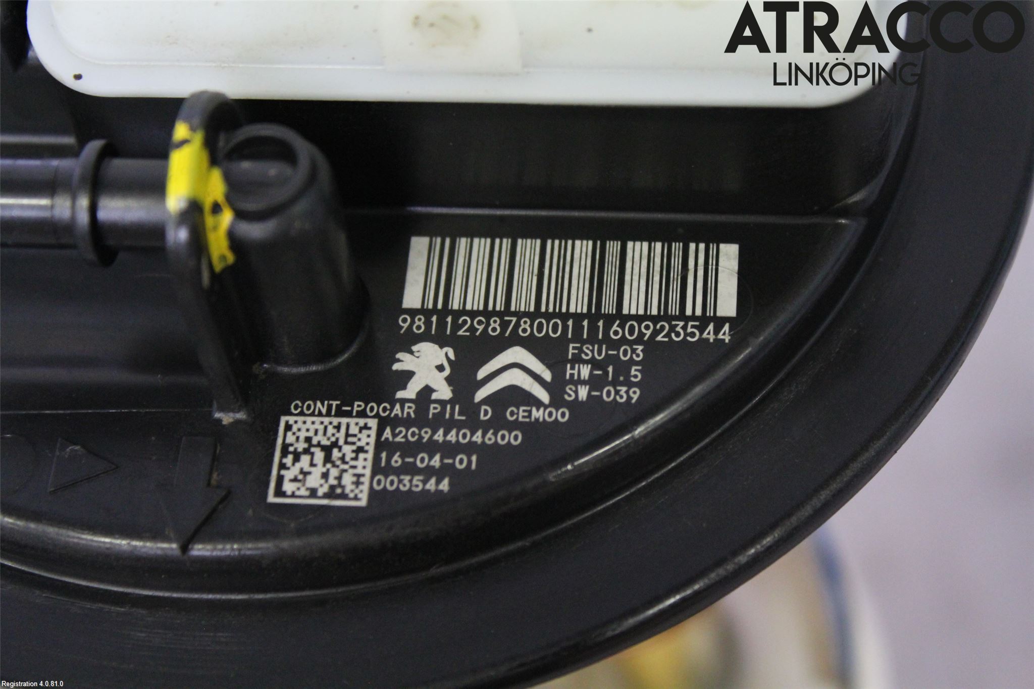 Citroen BERLINGO 08-18 Bränslepump El