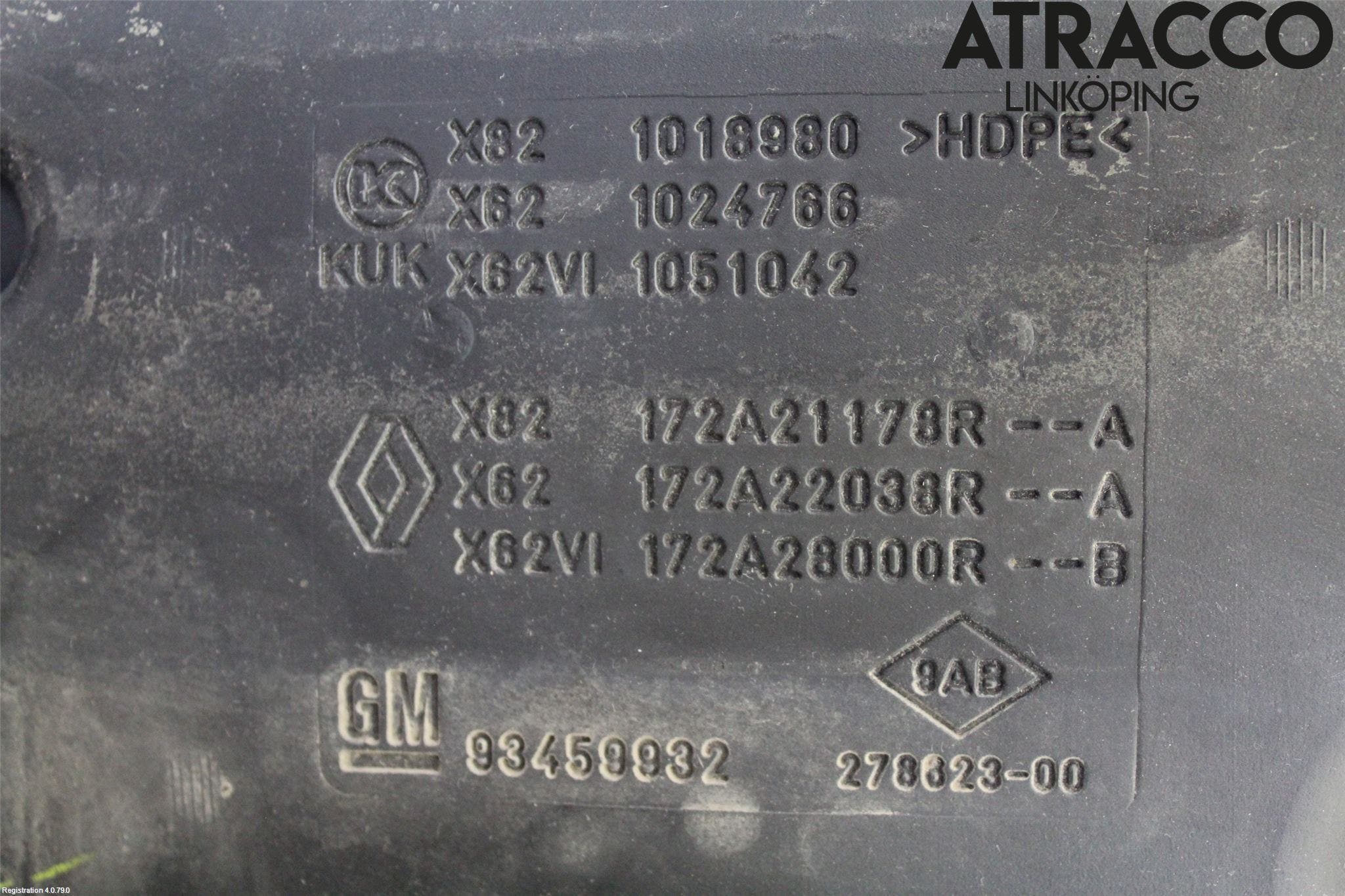 Opel VIVARO 15-19 Adblue Tank