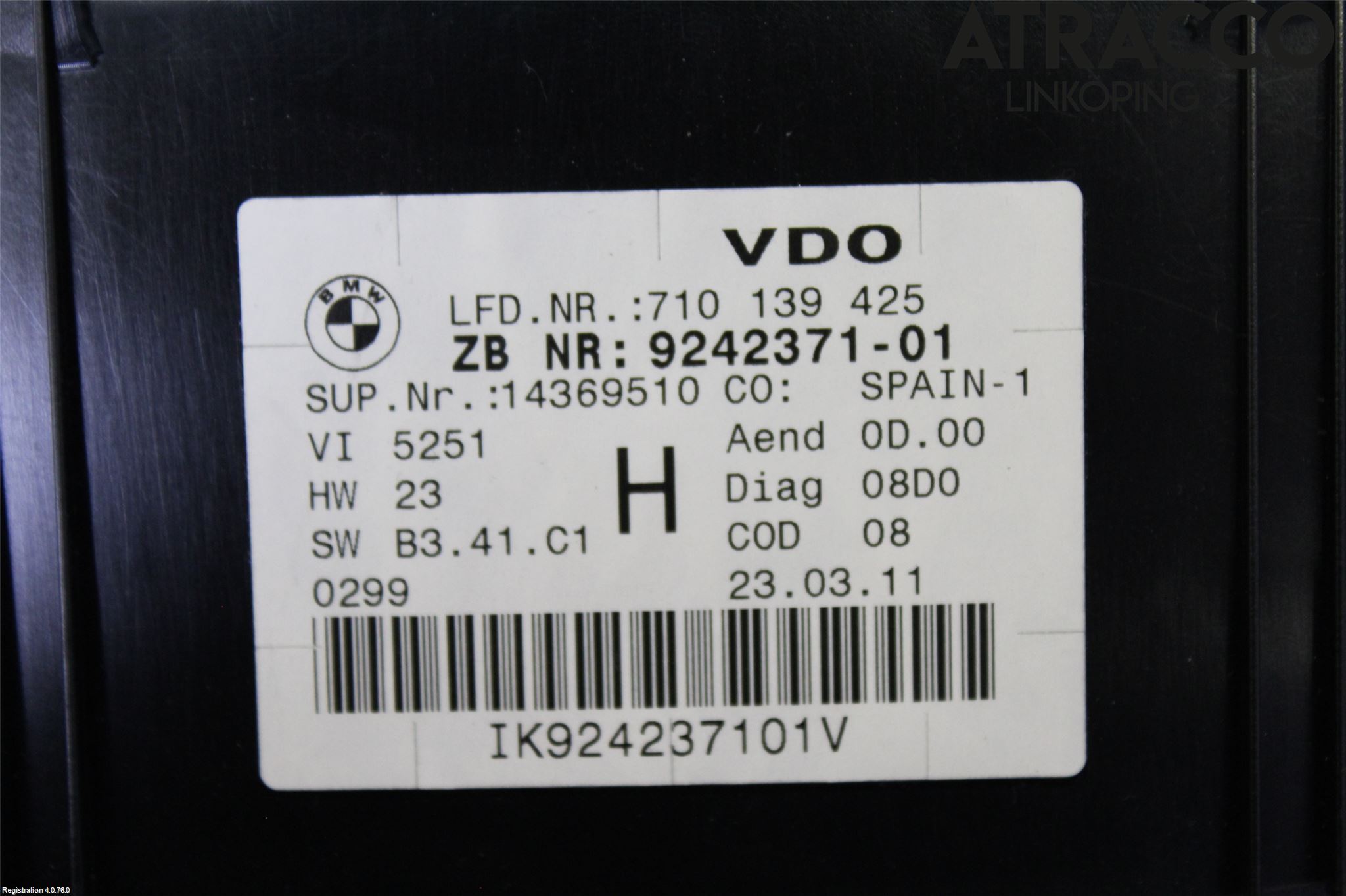 BMW X1 E84 10-15 Instrument Komb