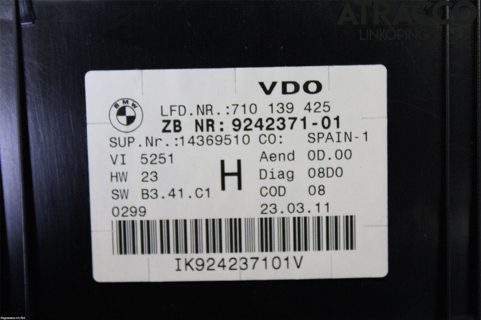 BMW X1 E84 10-15 Instrument Komb