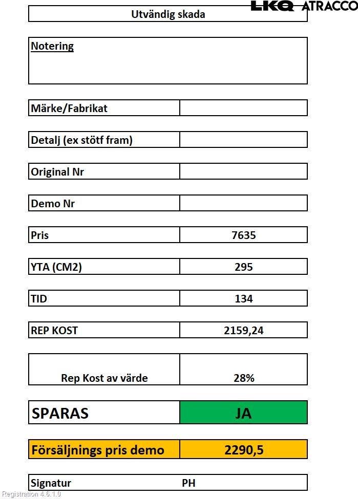 Audi A5 07-16 Stötfångarbeklädnad Bak