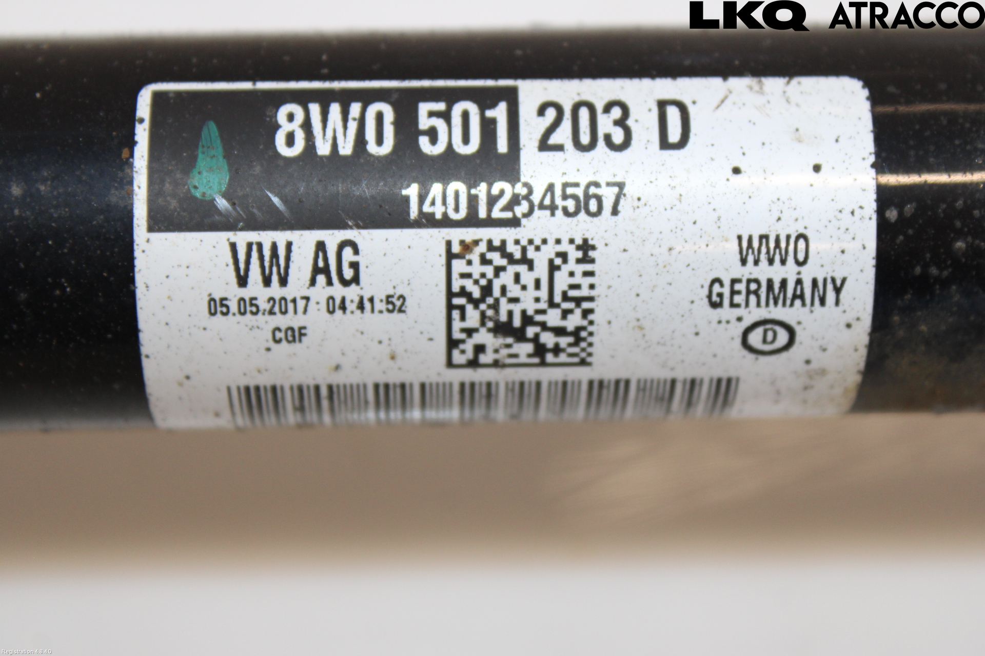 Audi A4/S4 B9 16-19 Drivaxel Bak Vänster