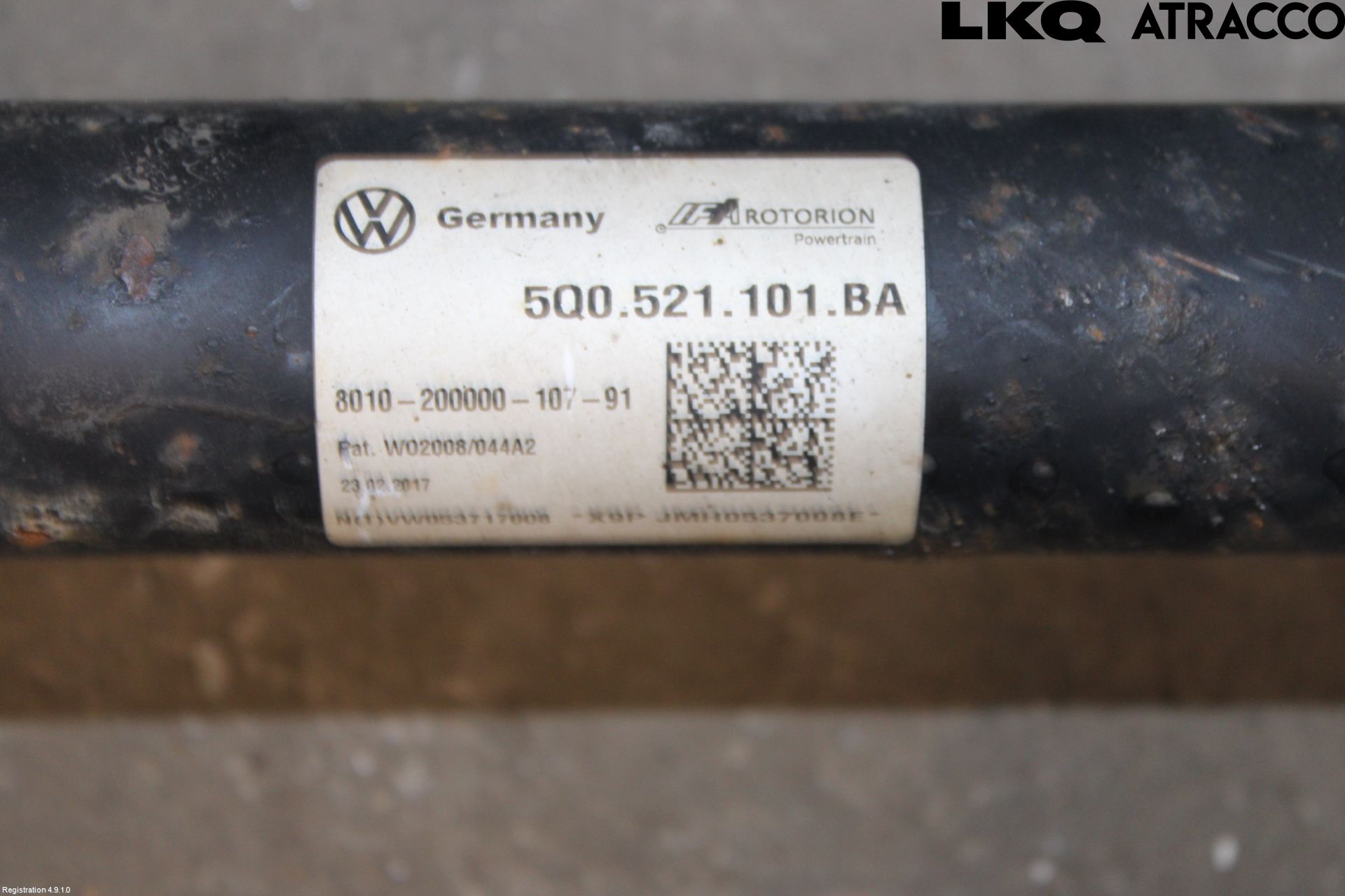 Volkswagen VW GOLF / E-GOLF VII 13-20 Mellanaxel Komp