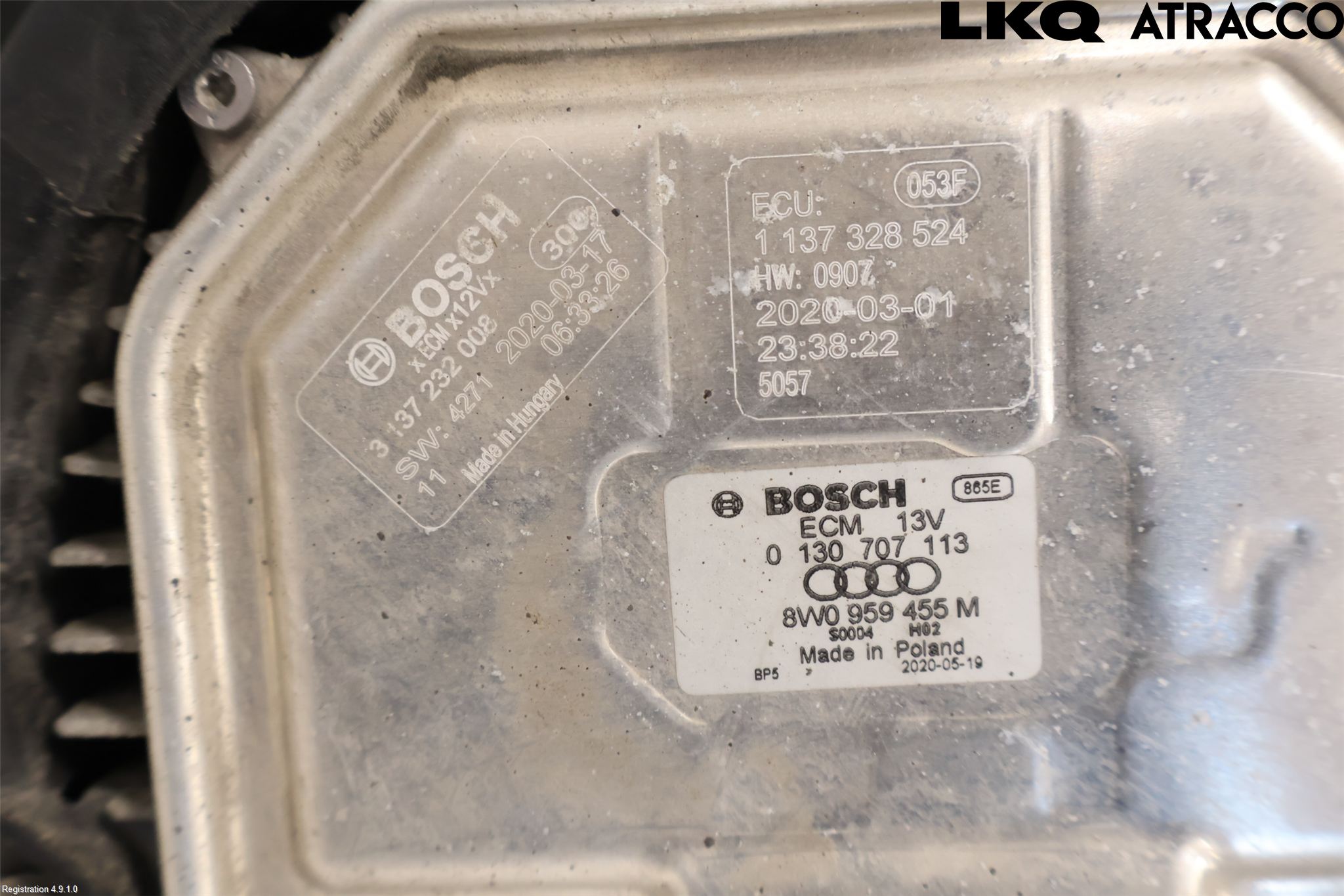 Audi E-TRON, S GE 19- Kylfläkt El