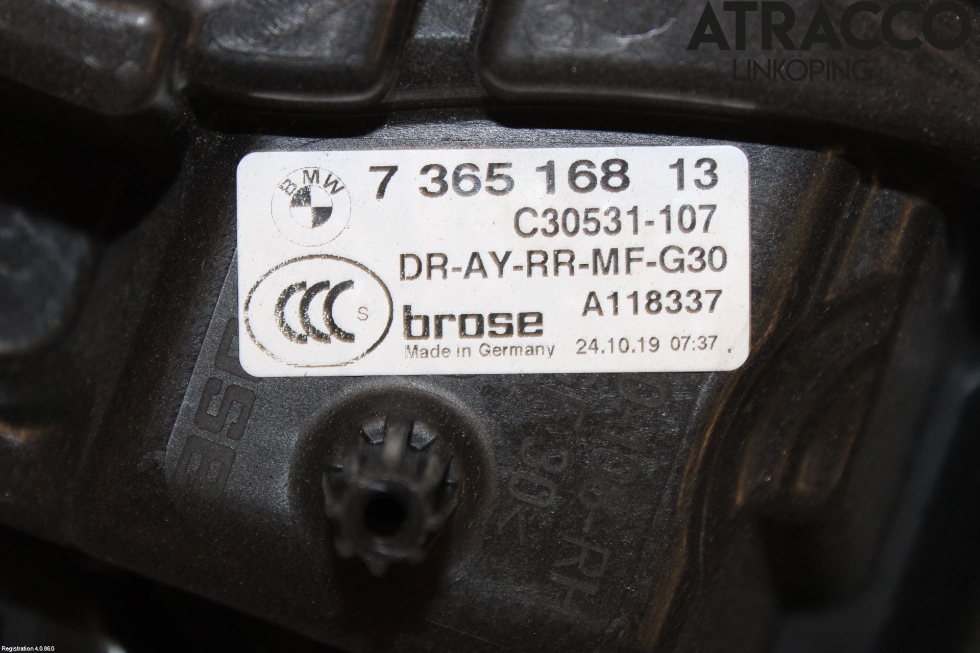 BMW 5 G30/G31/F90 17-23 Fönsterhissmekanism