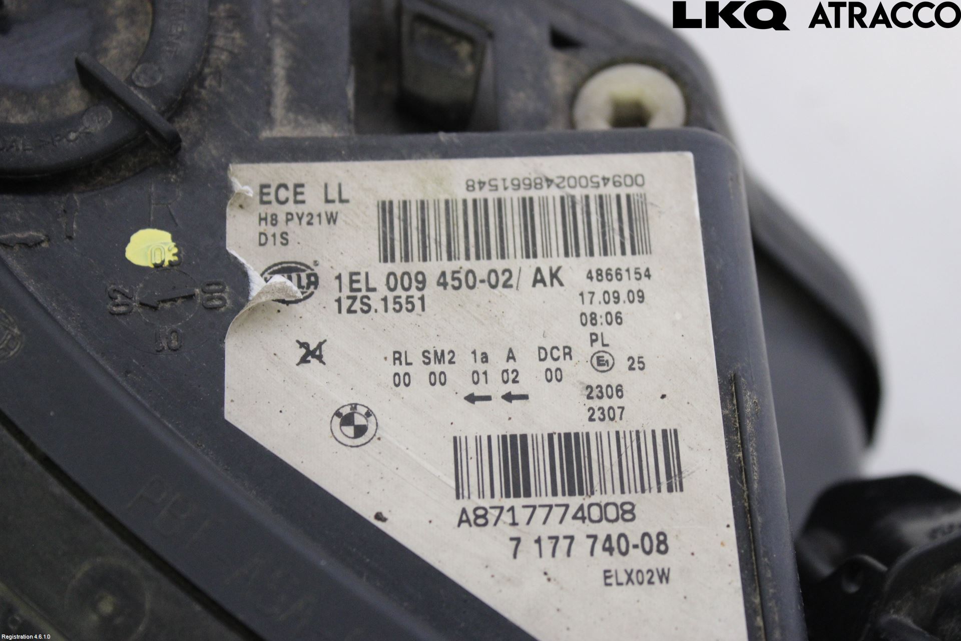 BMW 5 E60/61 Sed/Tou 02-10 Strålkastare Höger