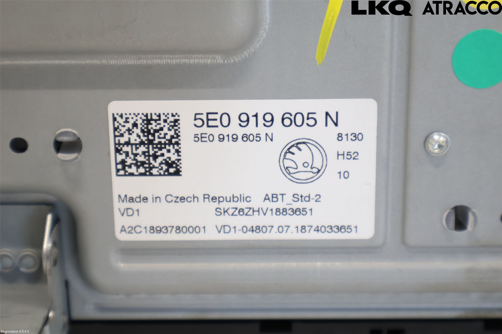 Skoda OCTAVIA (5E) 13-20 Multifunktionsdisplay