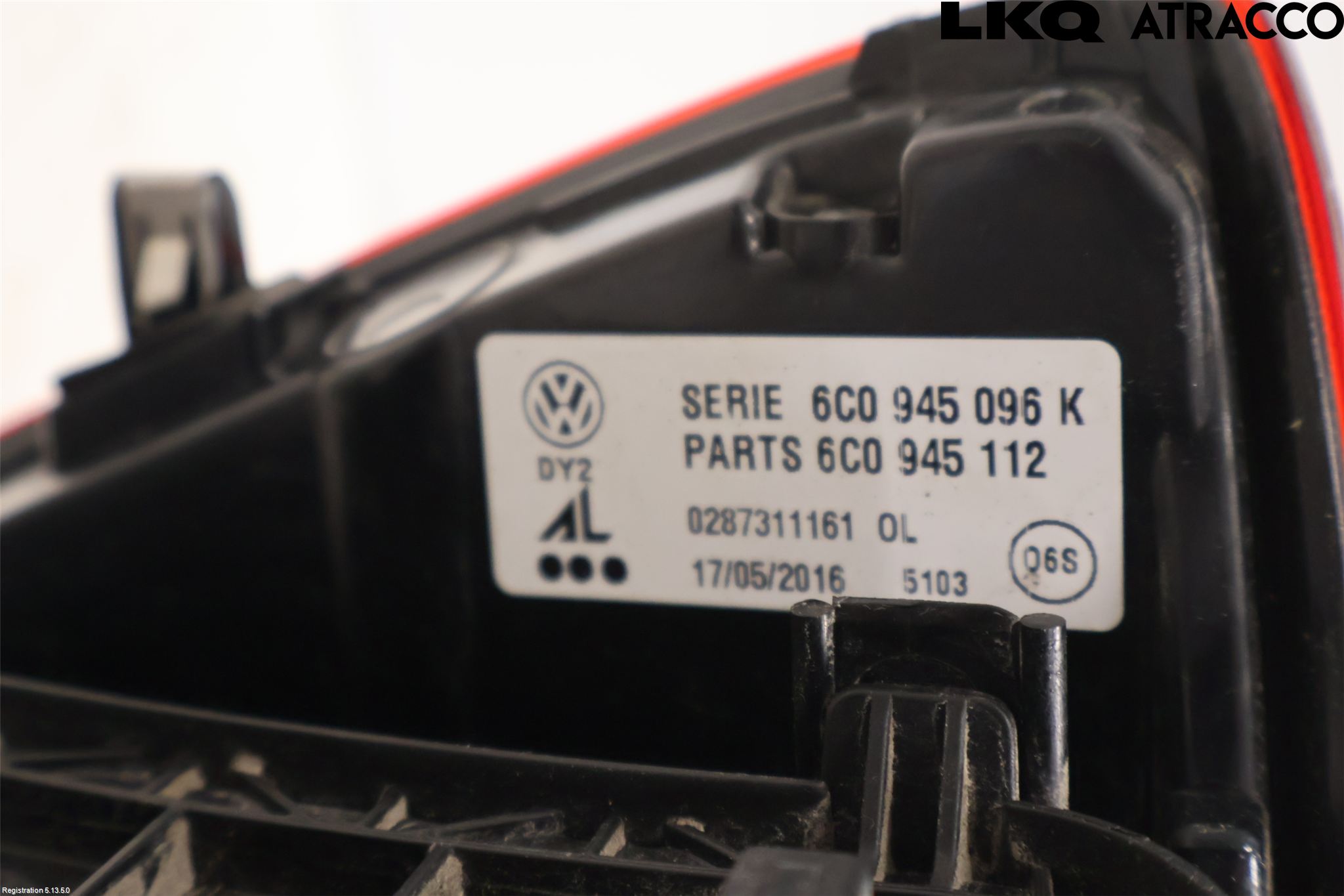 Volkswagen VW POLO 10-17 Bakljus Höger