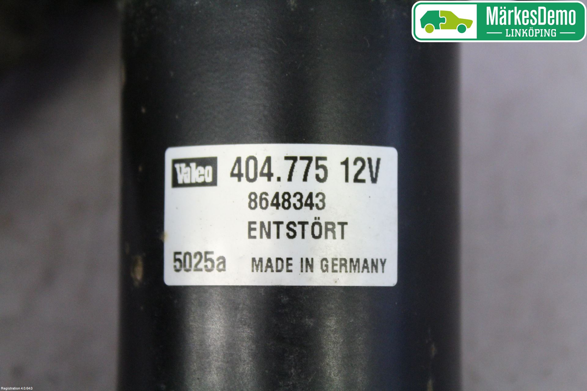 Volvo S60 05-10 Torkarmotor Vindruta