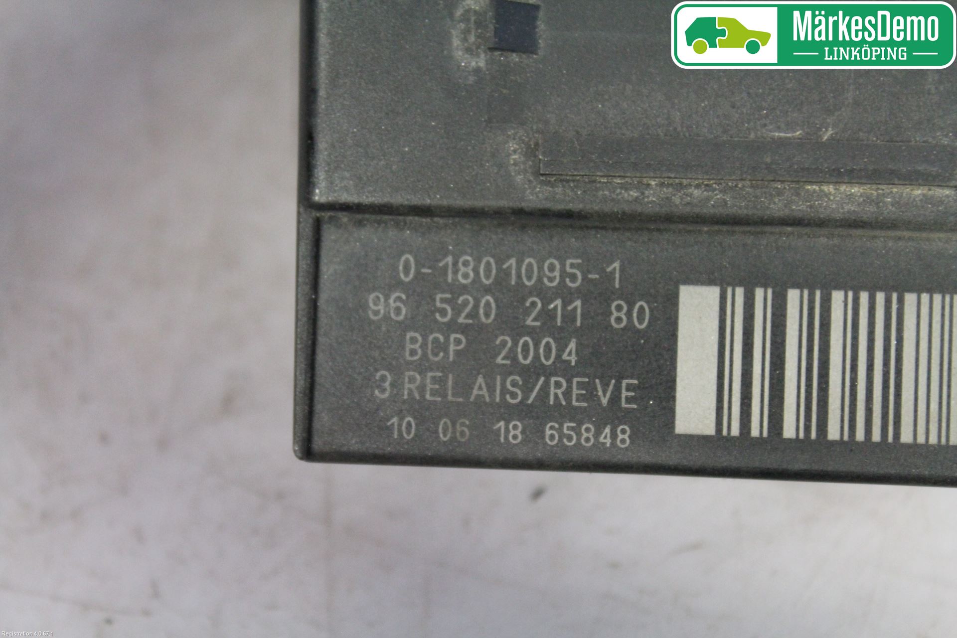 Citroen BERLINGO 08-18 Relä Övrigt