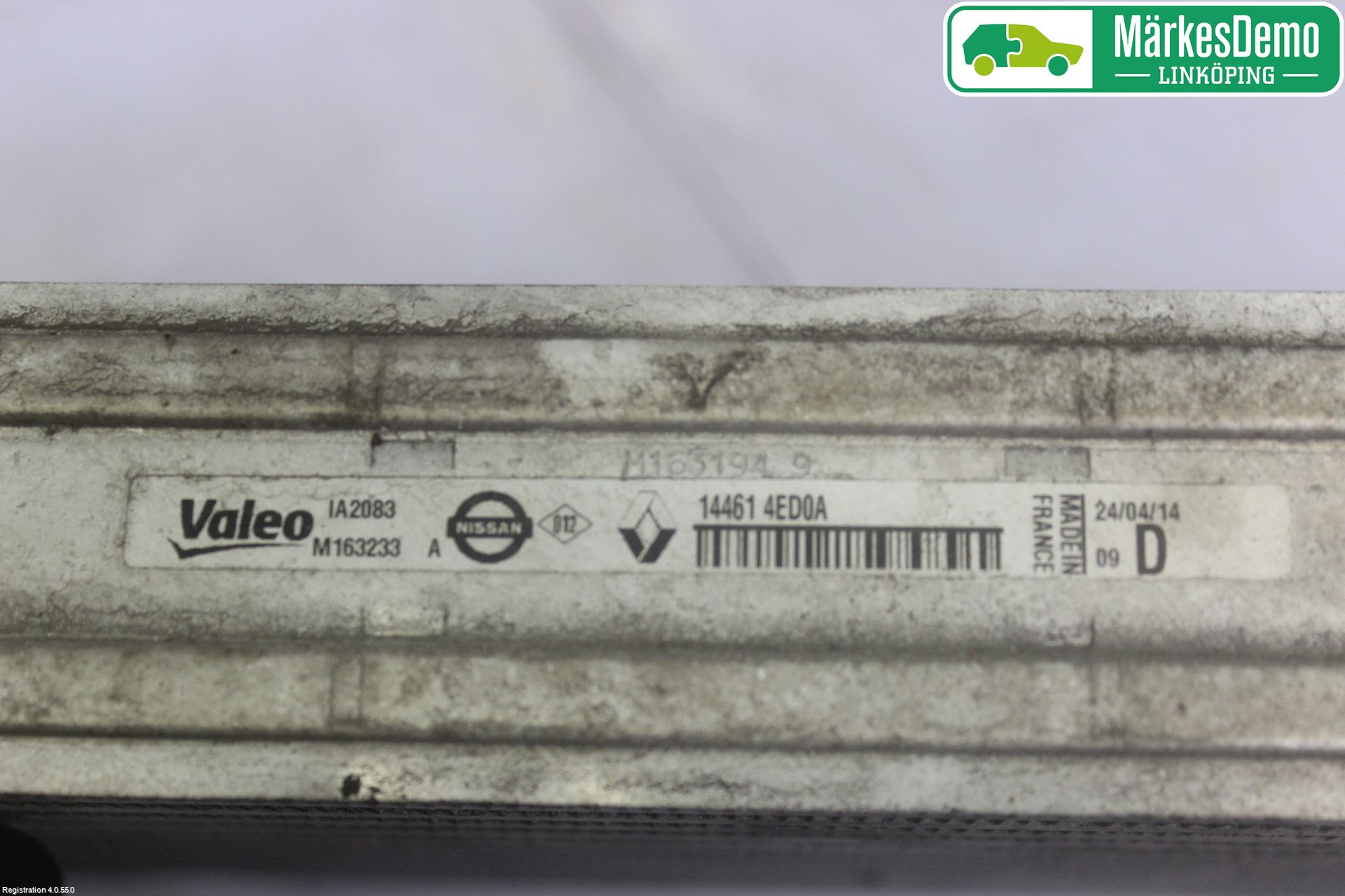 Nissan QASHQAI 14-17 Laddluft-Intercooler Kyl