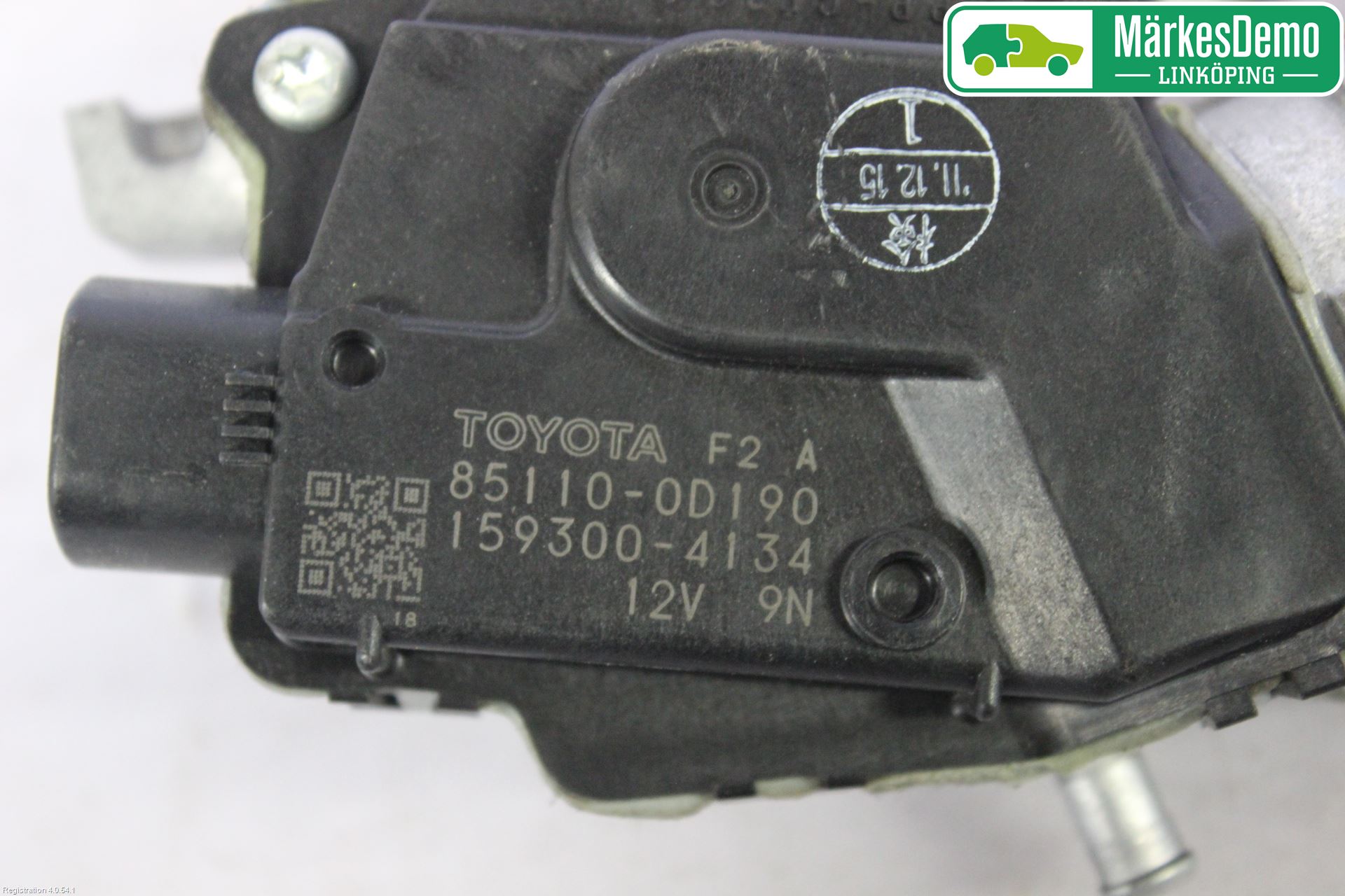 Toyota YARIS XP130 12-14 Torkarmotor Vindruta