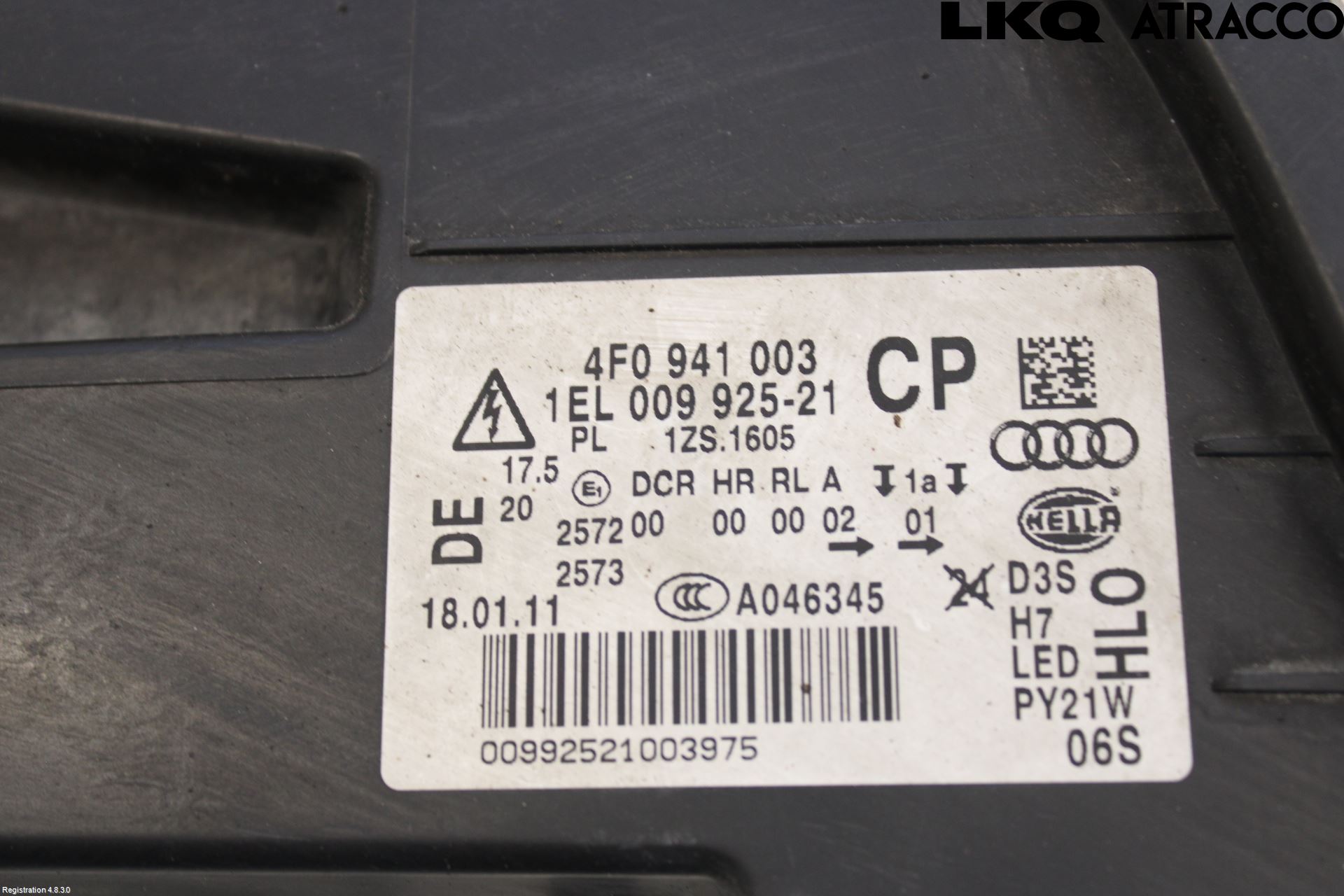 Audi A6/S6     05-11 Strålkastare Vänster